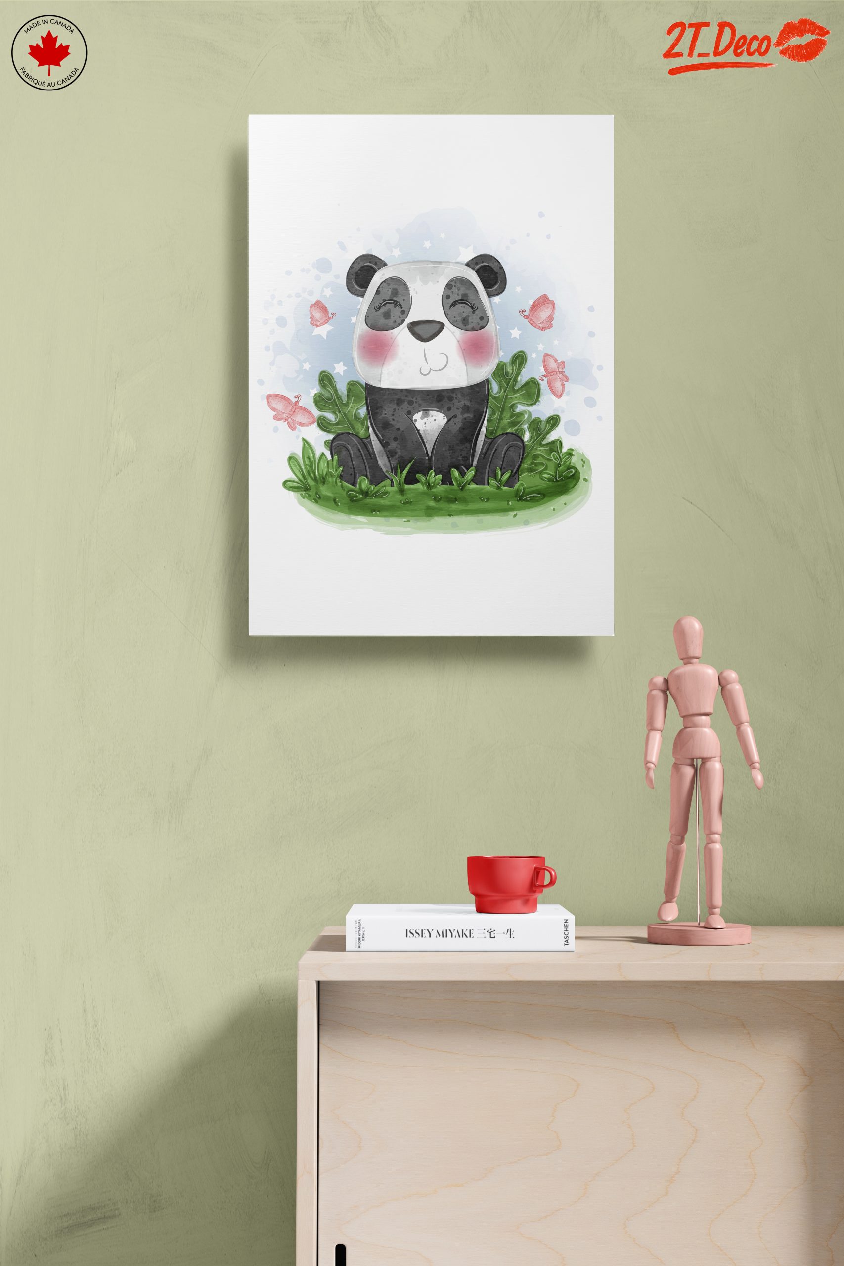 Cute Panda Surrounded by Butterflies - Image 14