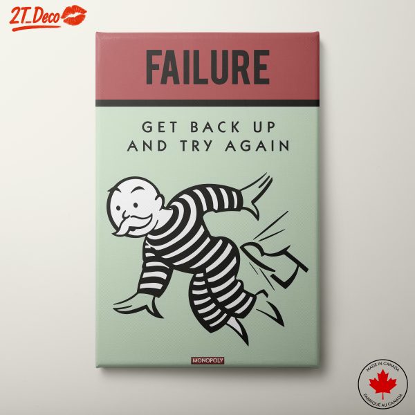 Get Back Up - Motivational Wall Art
