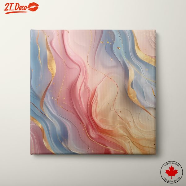 Elegant Abstract Fluid Art in Soft Colors