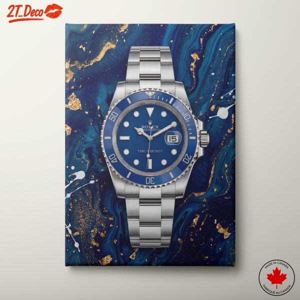 Luxury Watch on Abstract Background