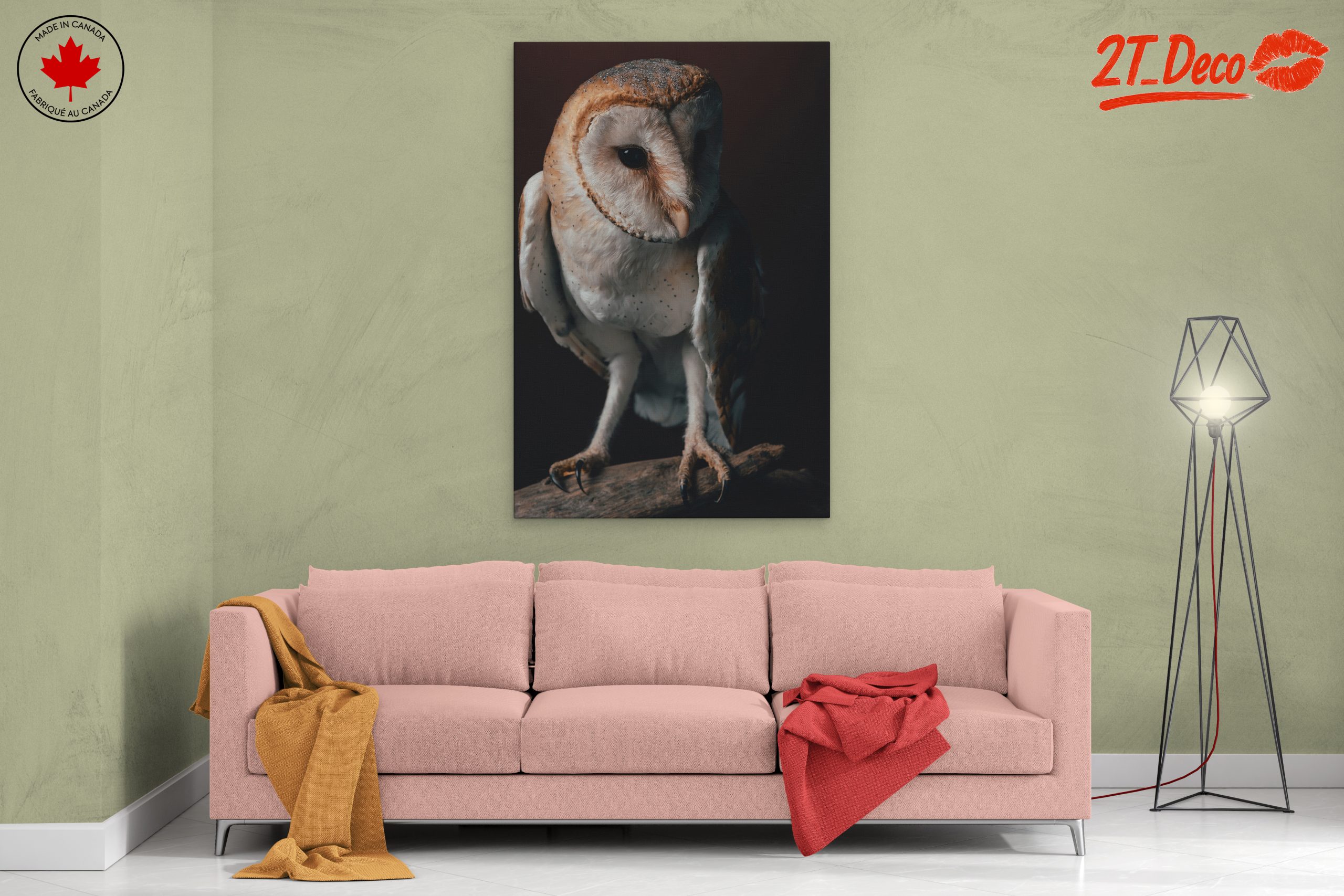 Stunning Barn Owl Wall Art - Image 2