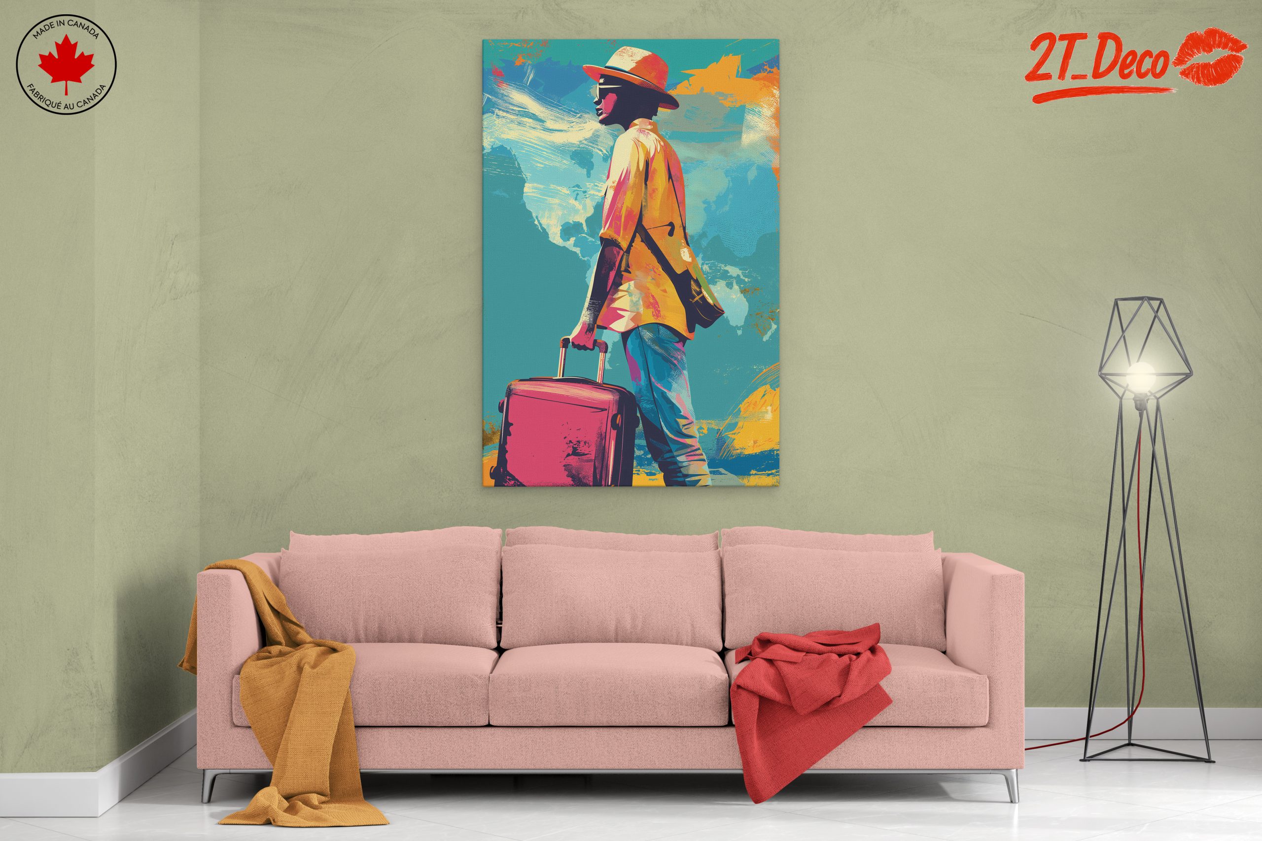 Vibrant Travel Adventure Art - Image 2