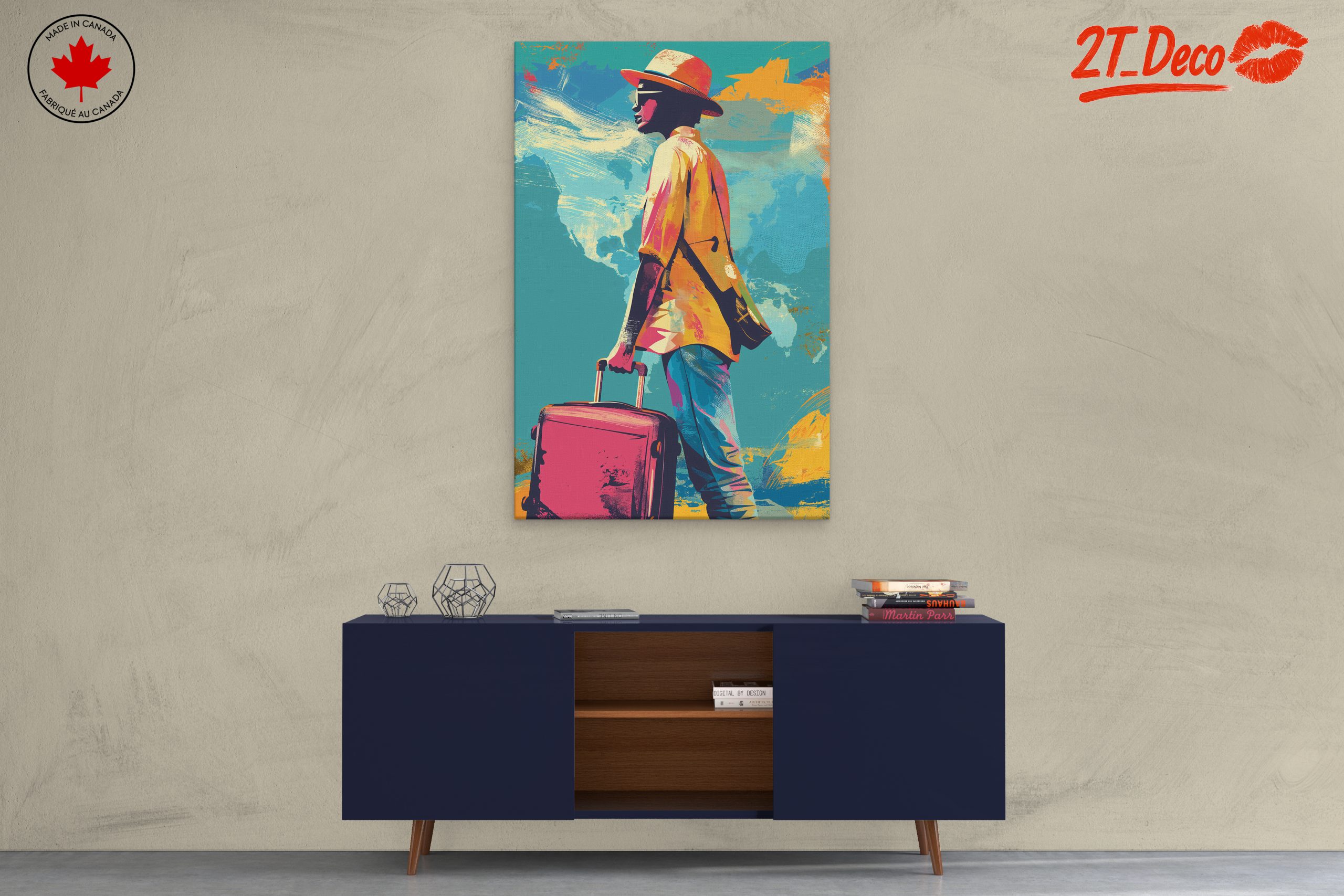 Vibrant Travel Adventure Art - Image 3