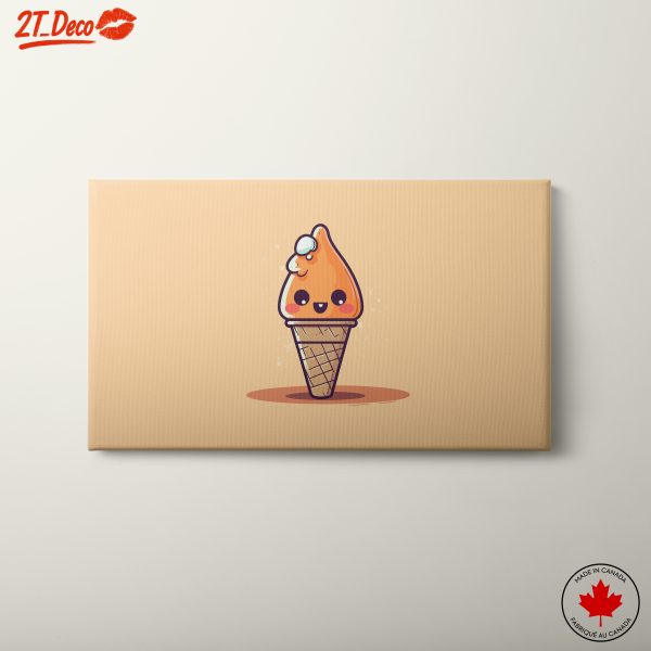 Whimsical Ice Cream Cone Artwork