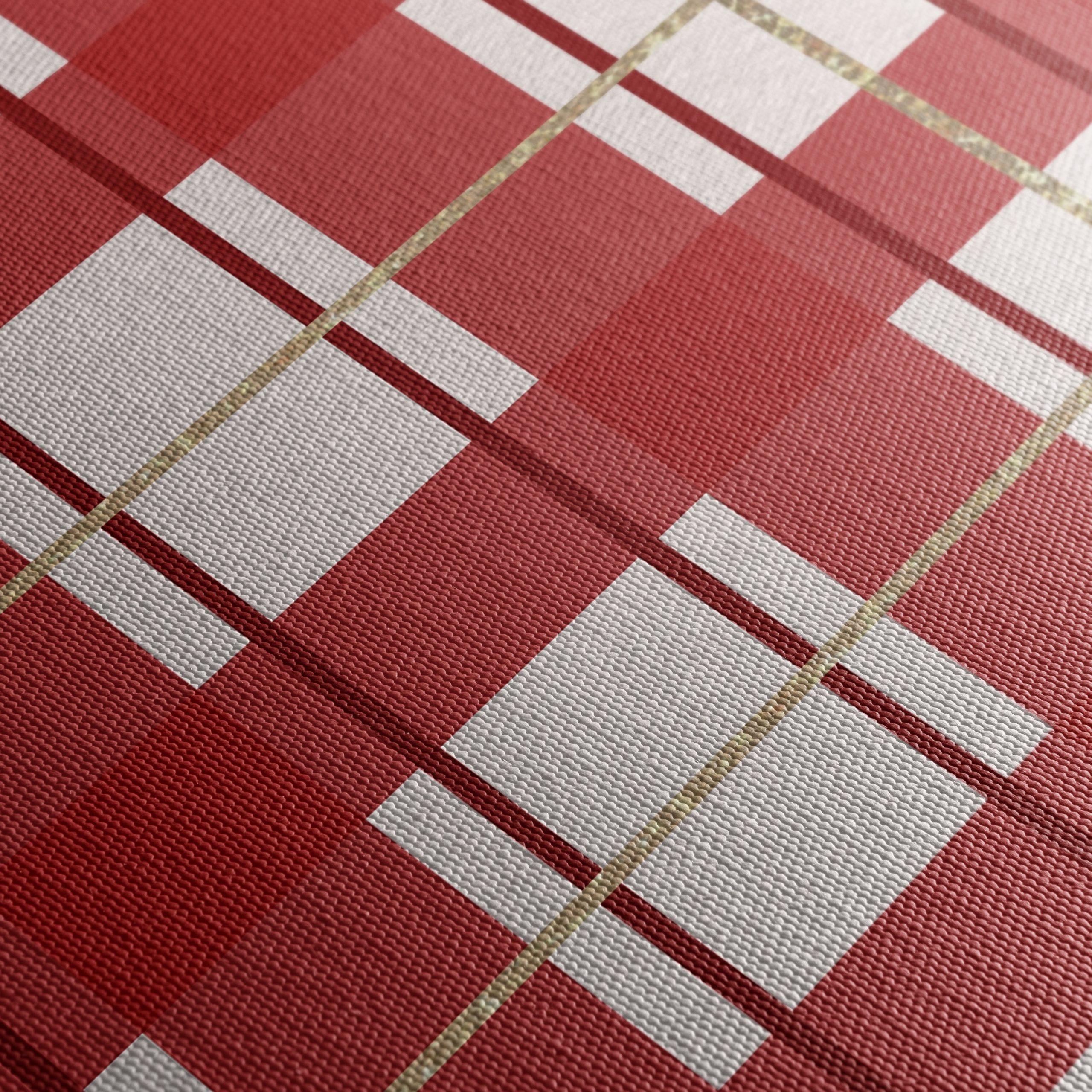 Plaid Pattern Art for Home Decoration - Image 5