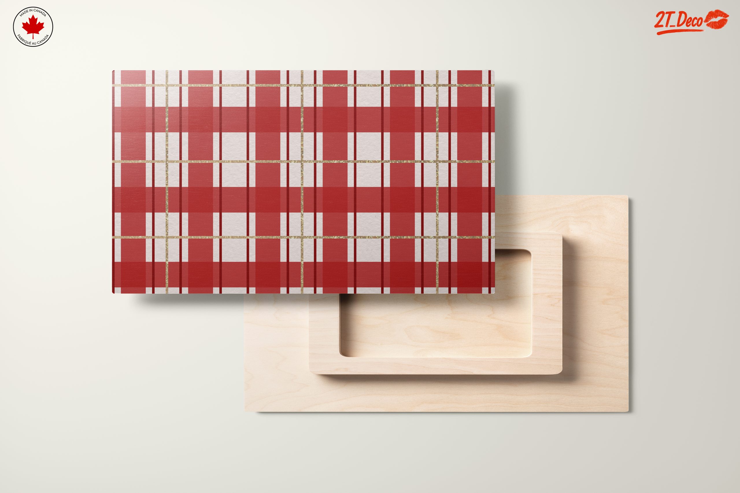 Plaid Pattern Art for Home Decoration - Image 11