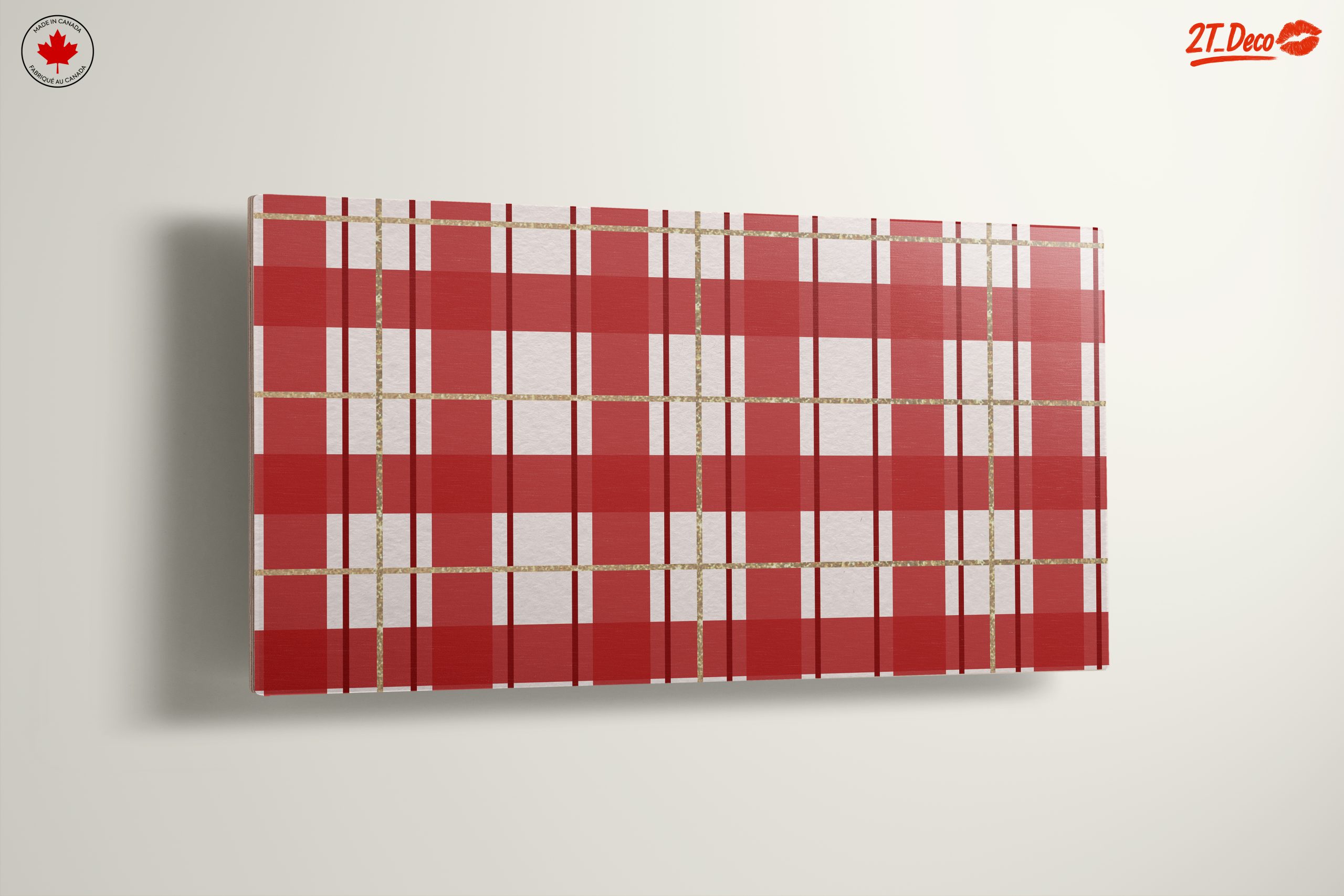 Plaid Pattern Art for Home Decoration - Image 13