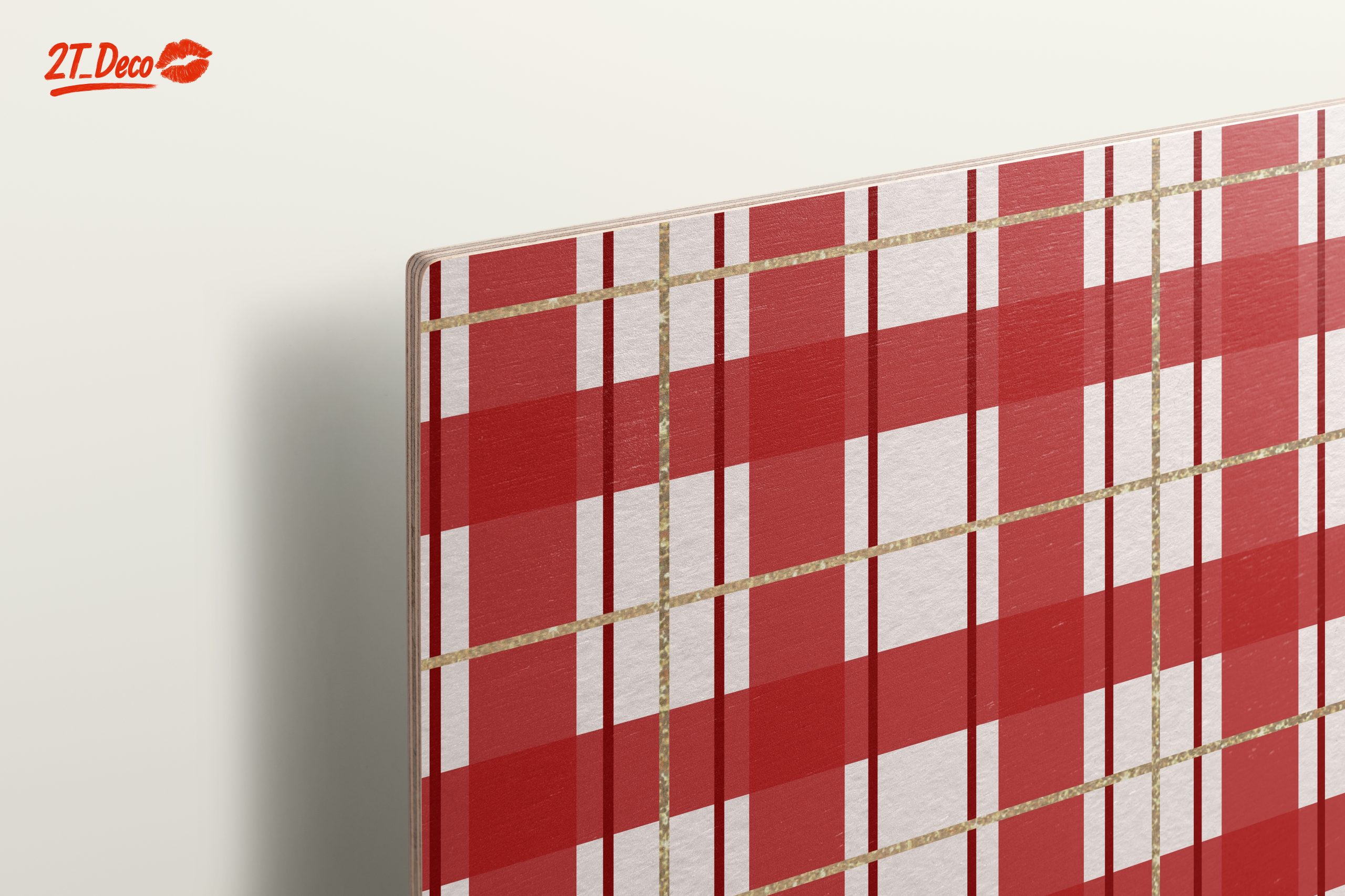 Plaid Pattern Art for Home Decoration - Image 15