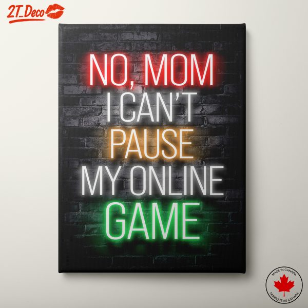 Funny Neon Gaming Quote for Gamers