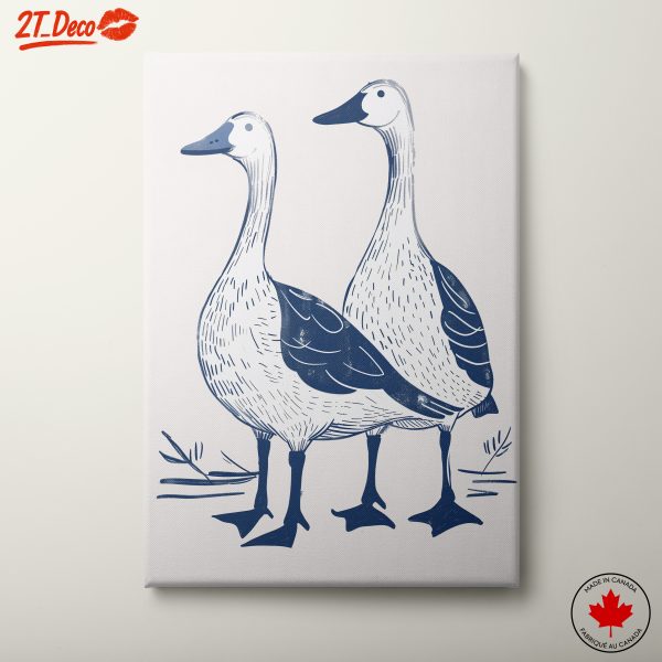 Playful Whimsical Ducks Art