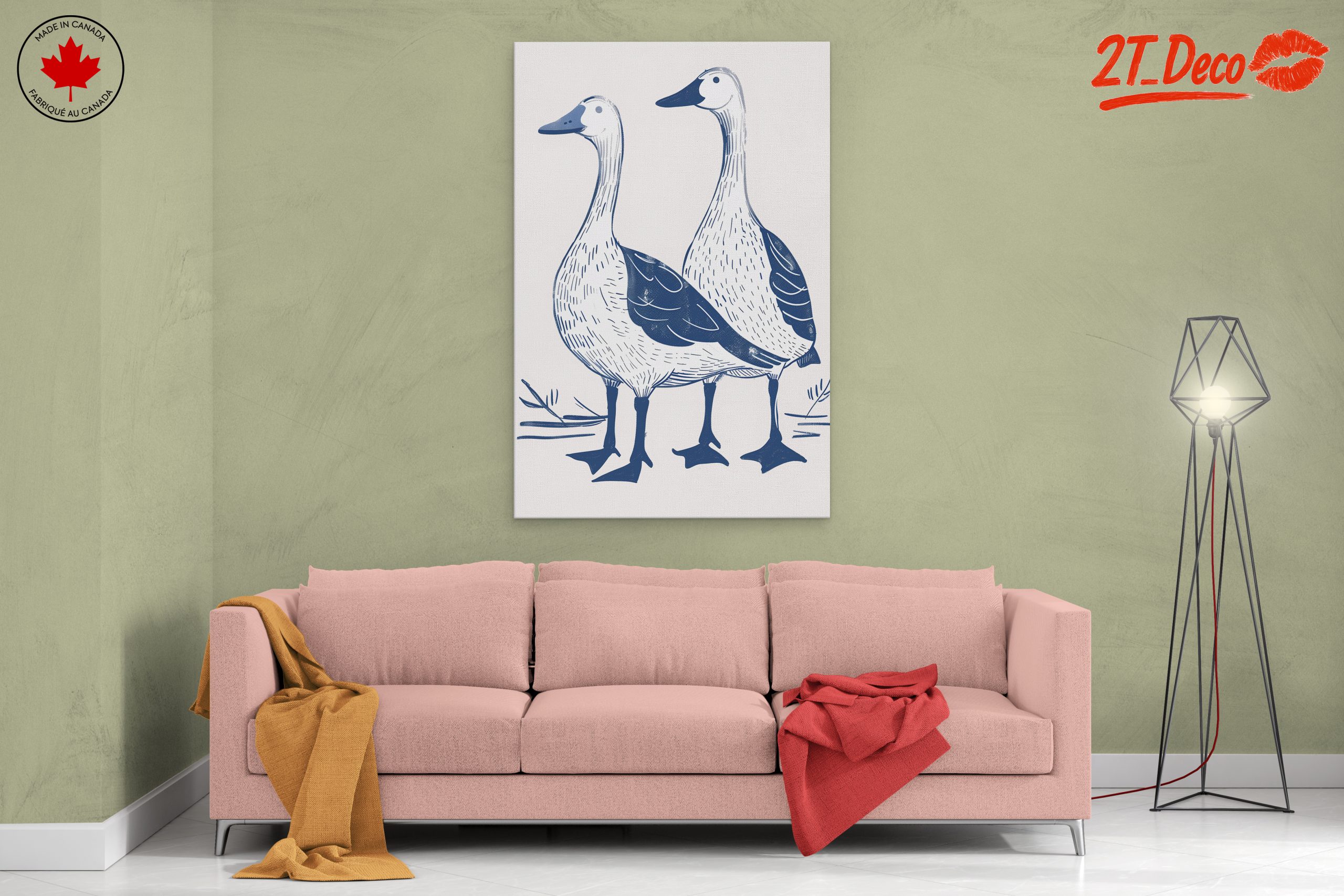 Playful Whimsical Ducks Art - Image 2