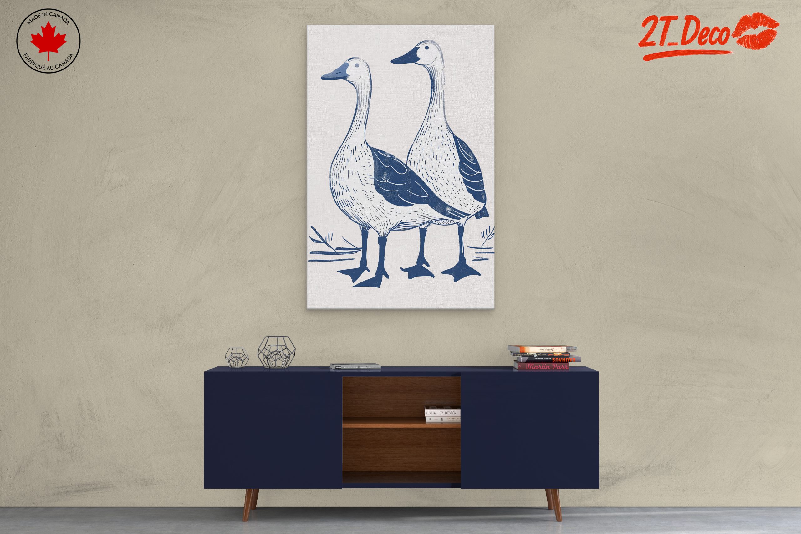 Playful Whimsical Ducks Art - Image 3