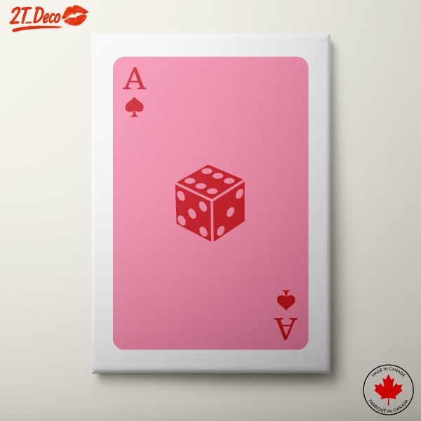 Playful Card Artwork Featuring Dice