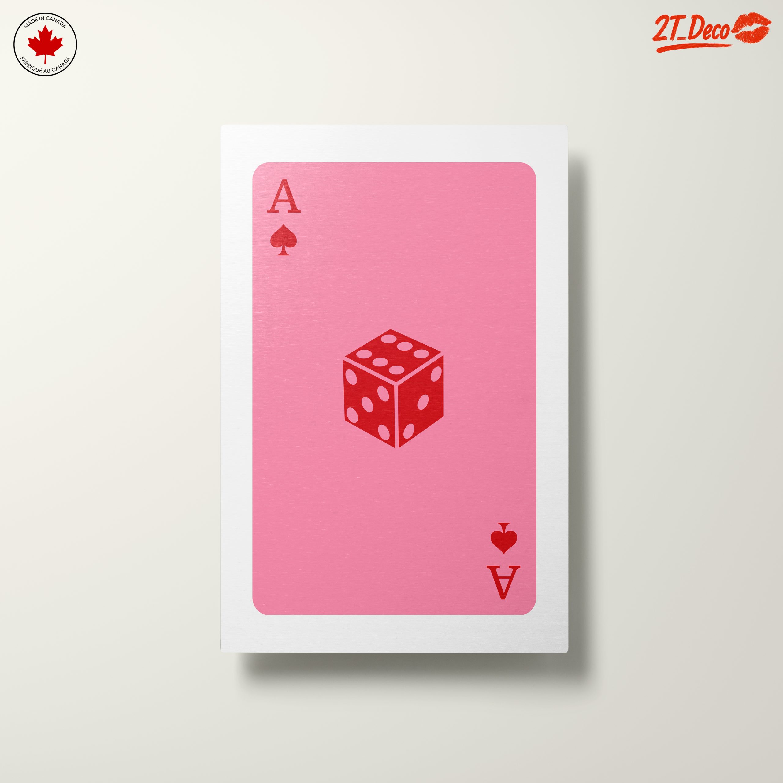 Playful Card Artwork Featuring Dice - Image 10