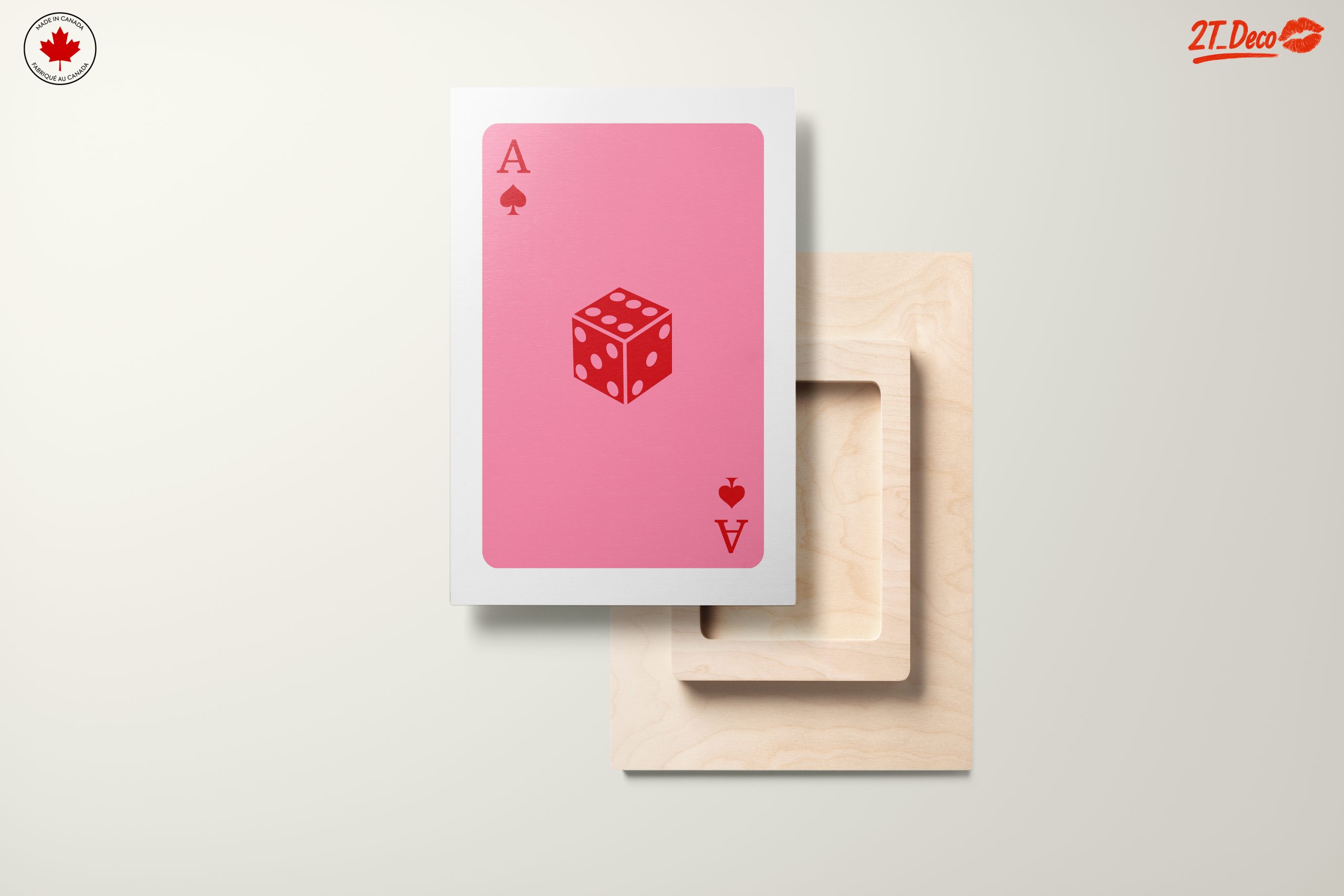 Playful Card Artwork Featuring Dice - Image 11