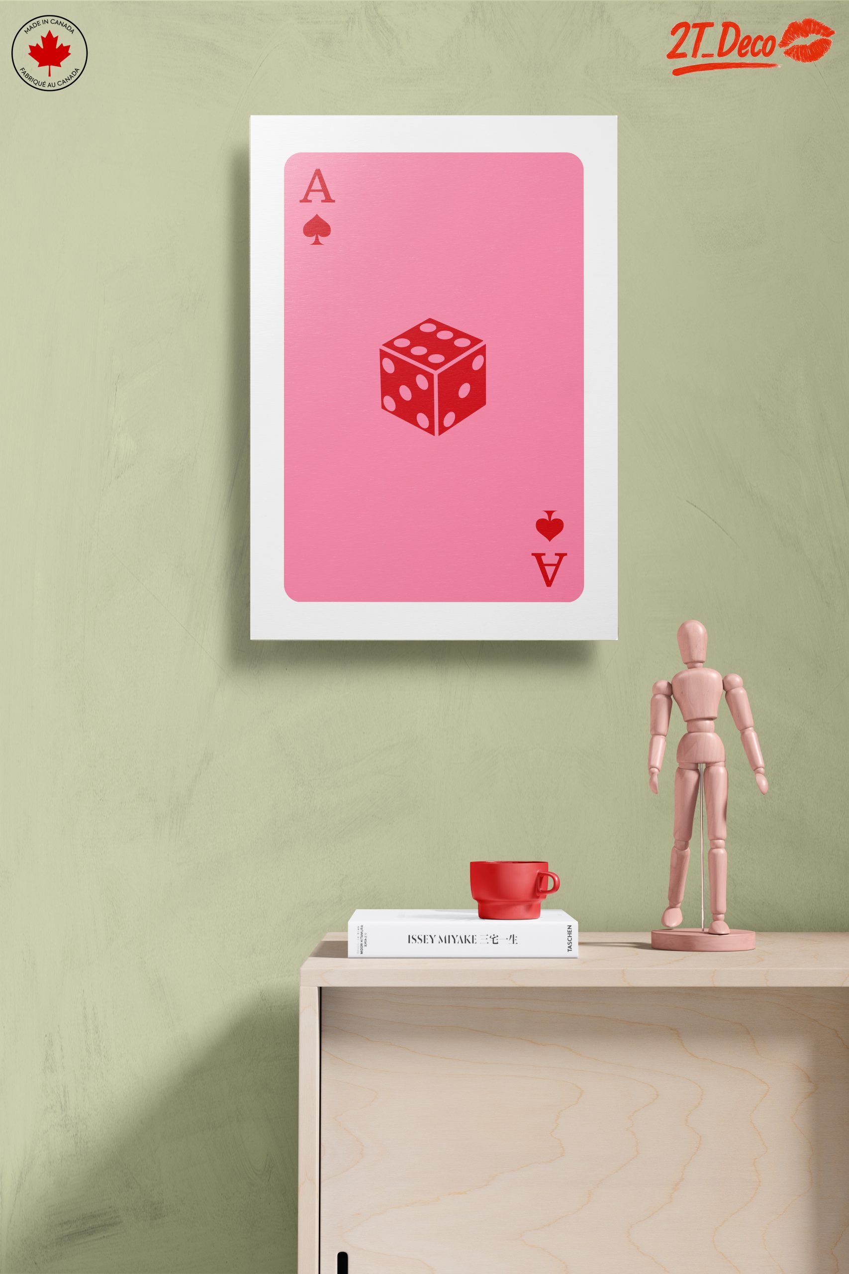Playful Card Artwork Featuring Dice - Image 14