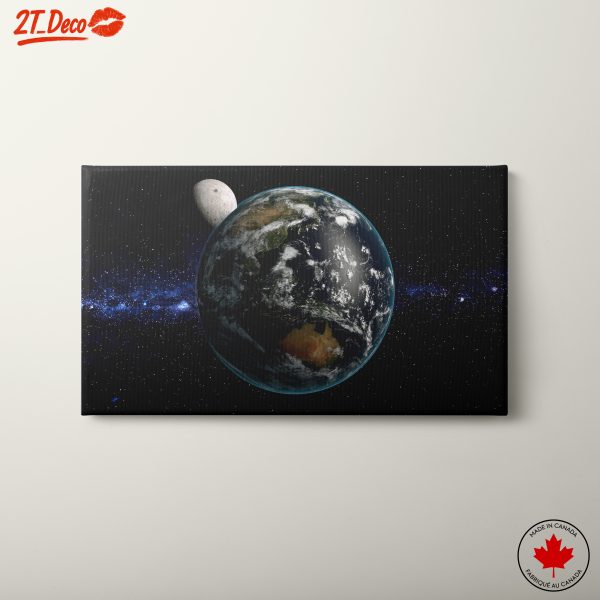 Stunning View of Earth and Moon in Space