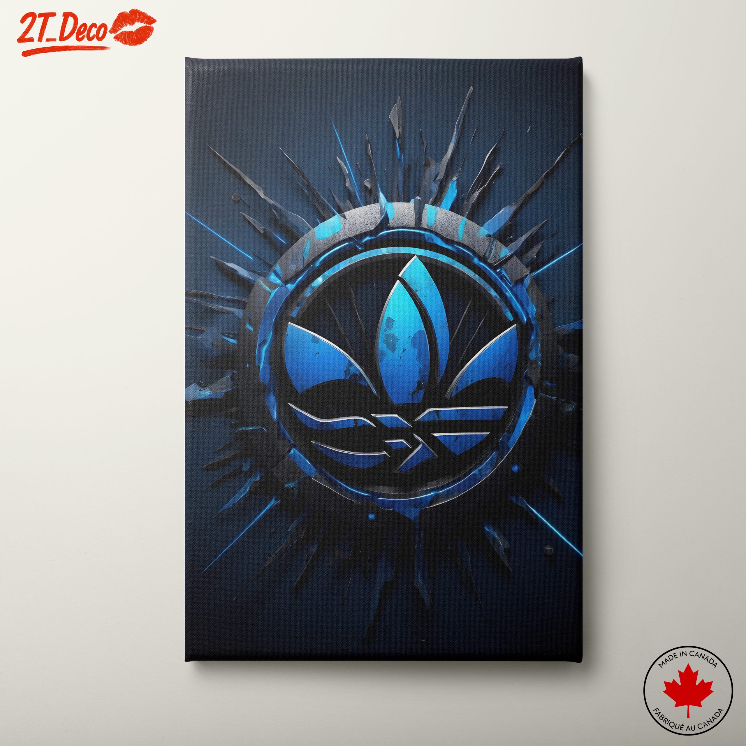 Adidas Logo Design in Blue