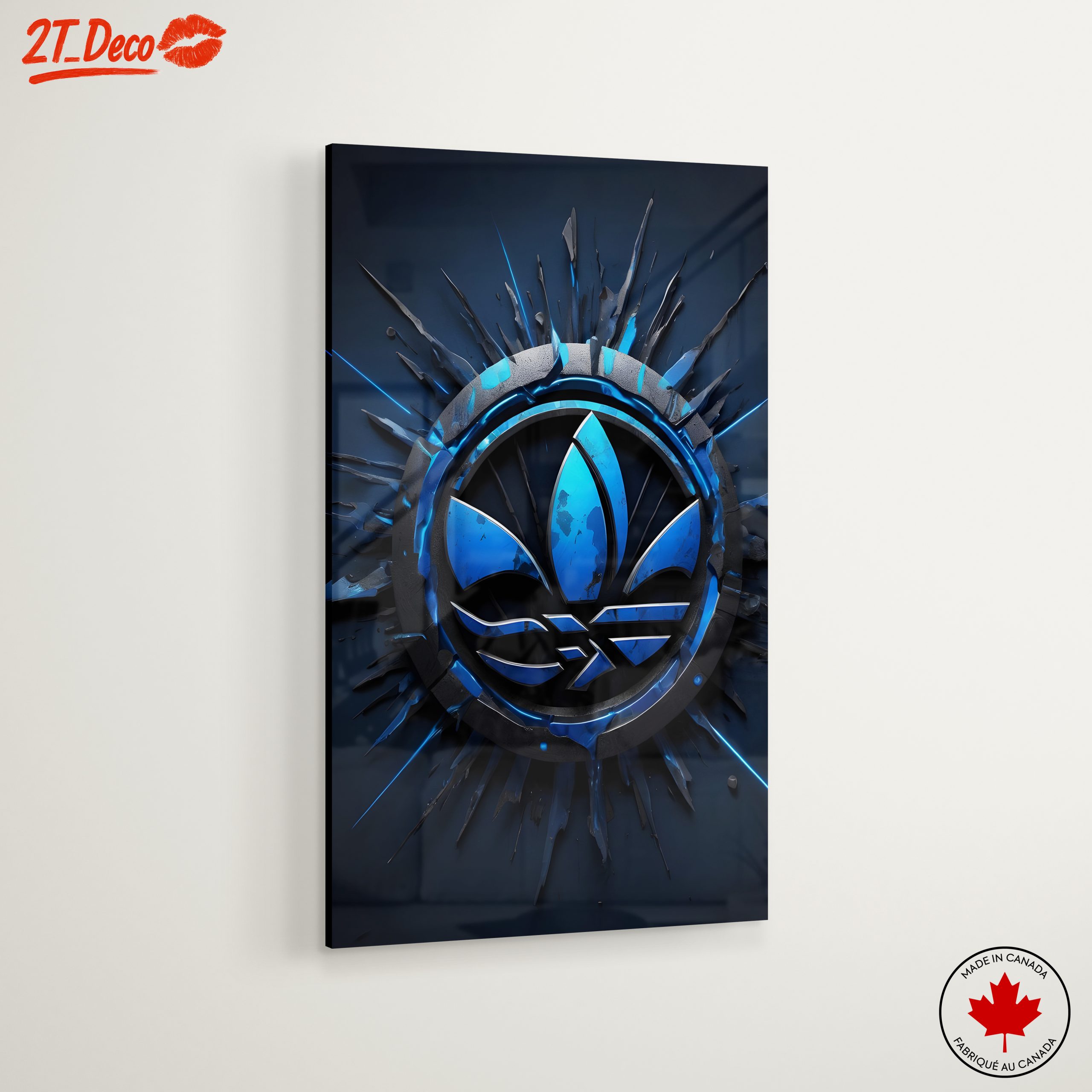 Adidas Logo Design in Blue - Image 6