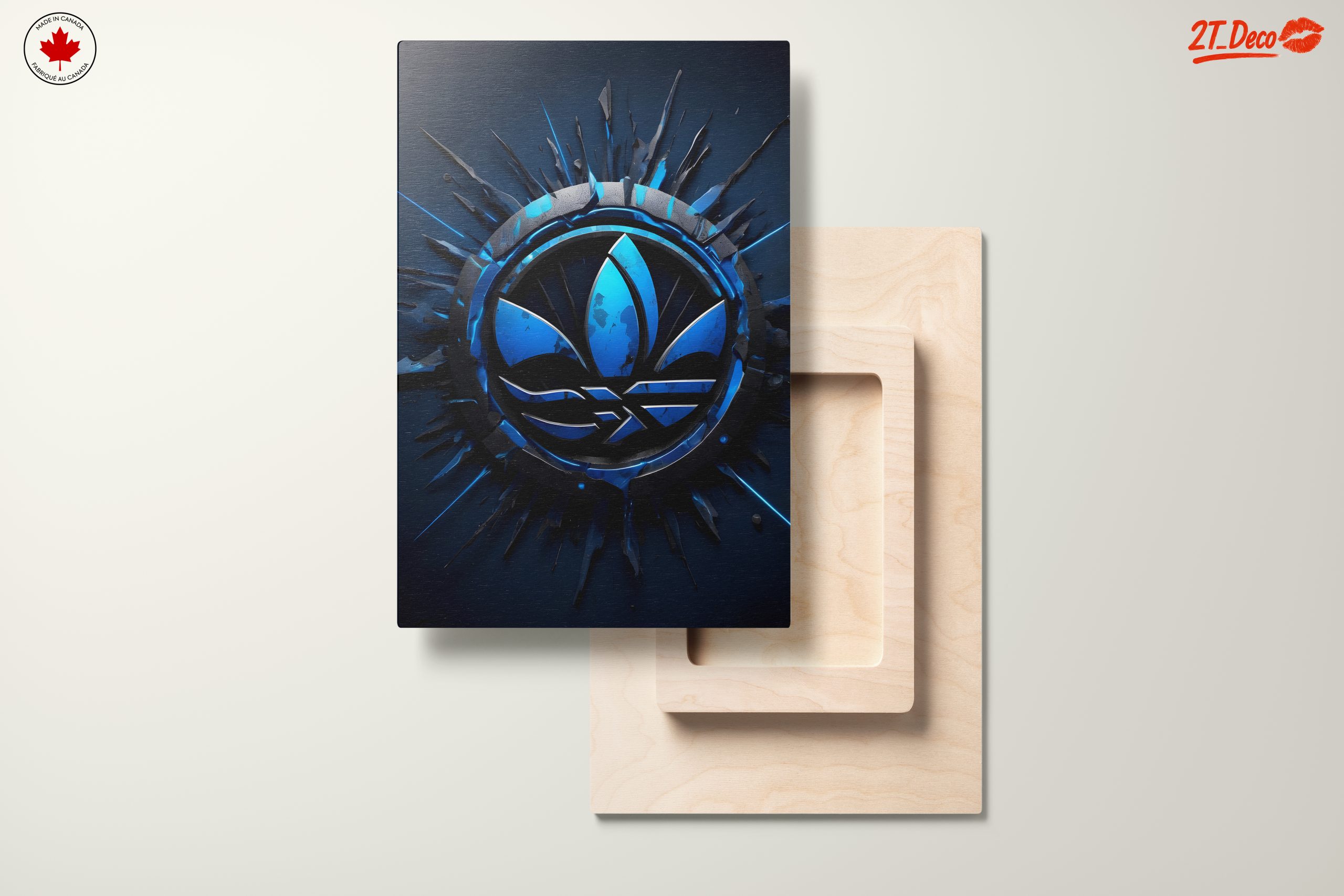 Adidas Logo Design in Blue - Image 11