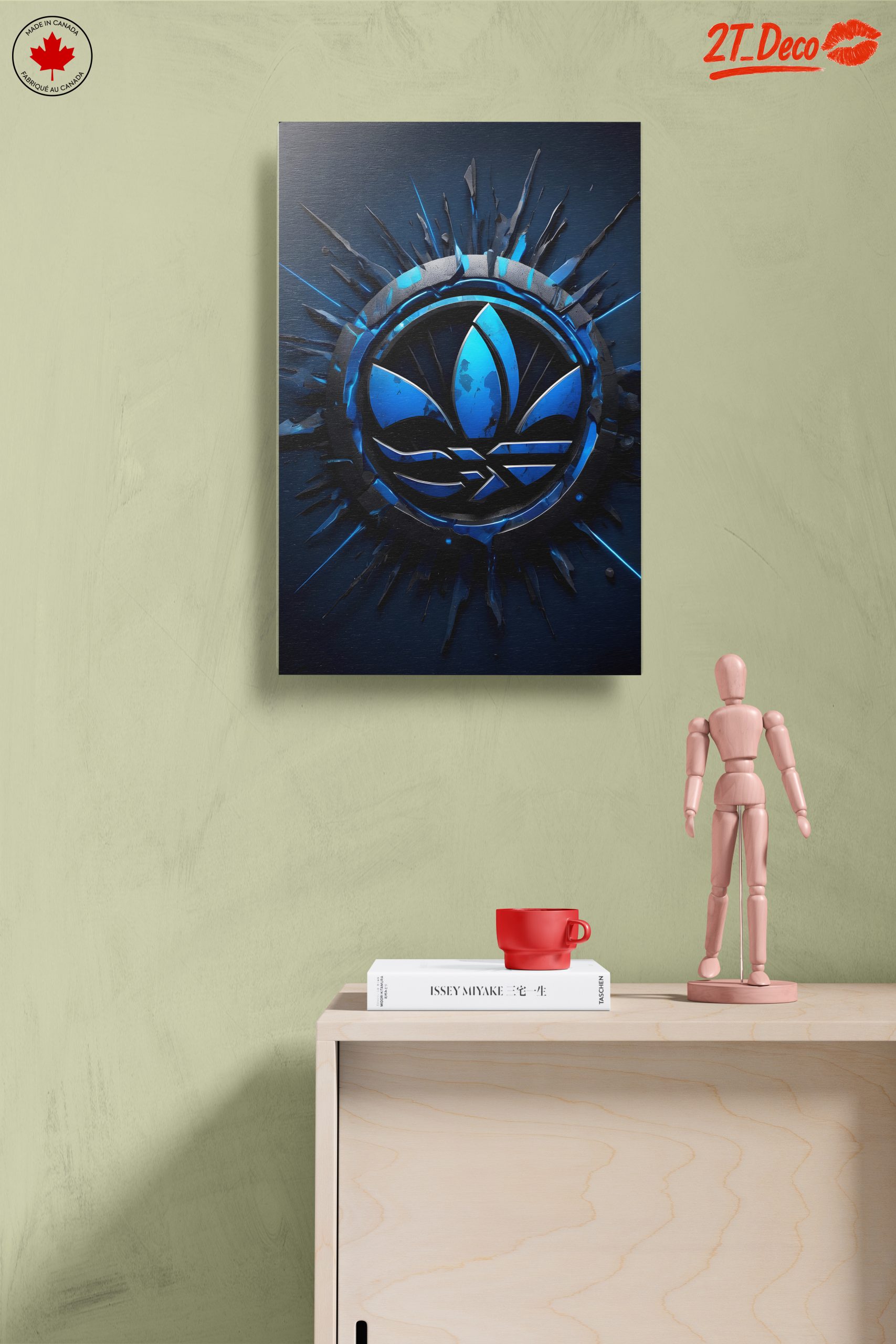 Adidas Logo Design in Blue - Image 14