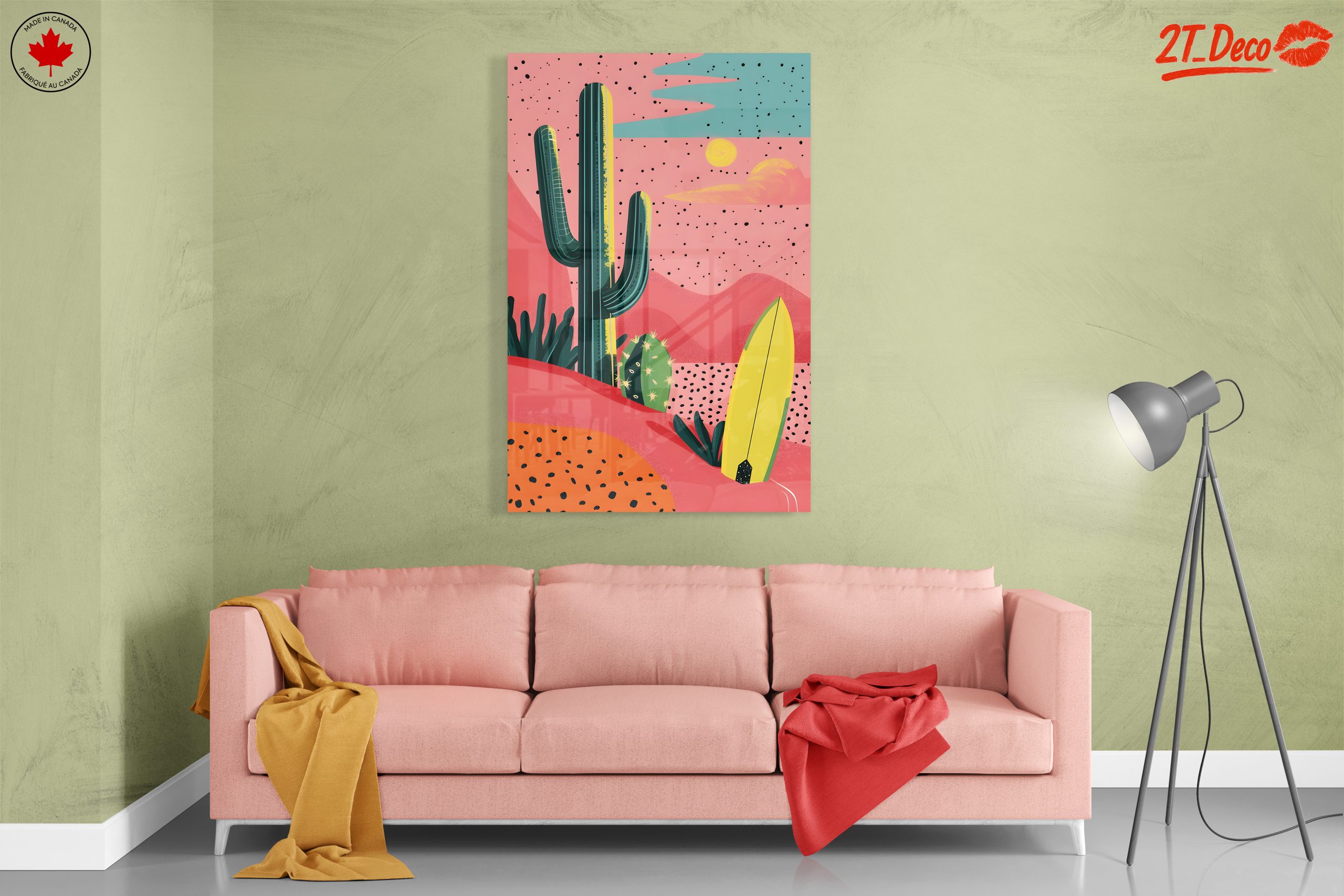 Stylized Desert Landscape with Cacti - Image 7