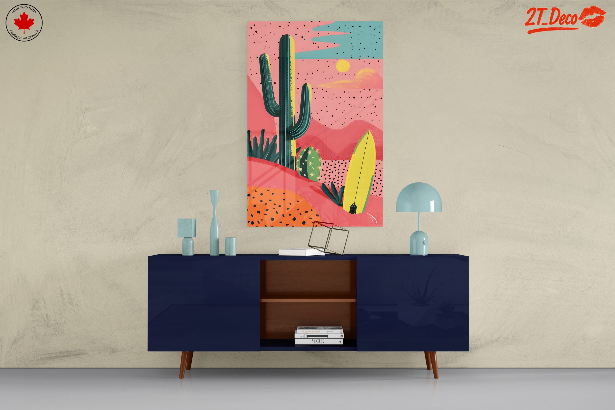 Stylized Desert Landscape with Cacti - Image 8