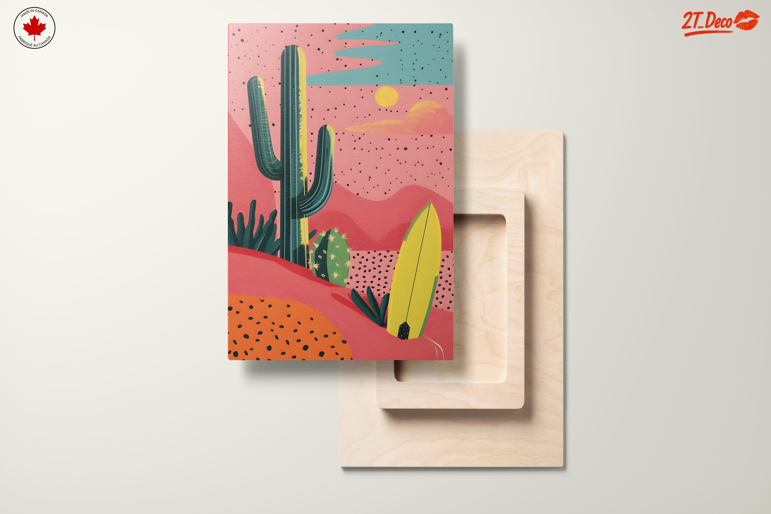 Stylized Desert Landscape with Cacti - Image 11