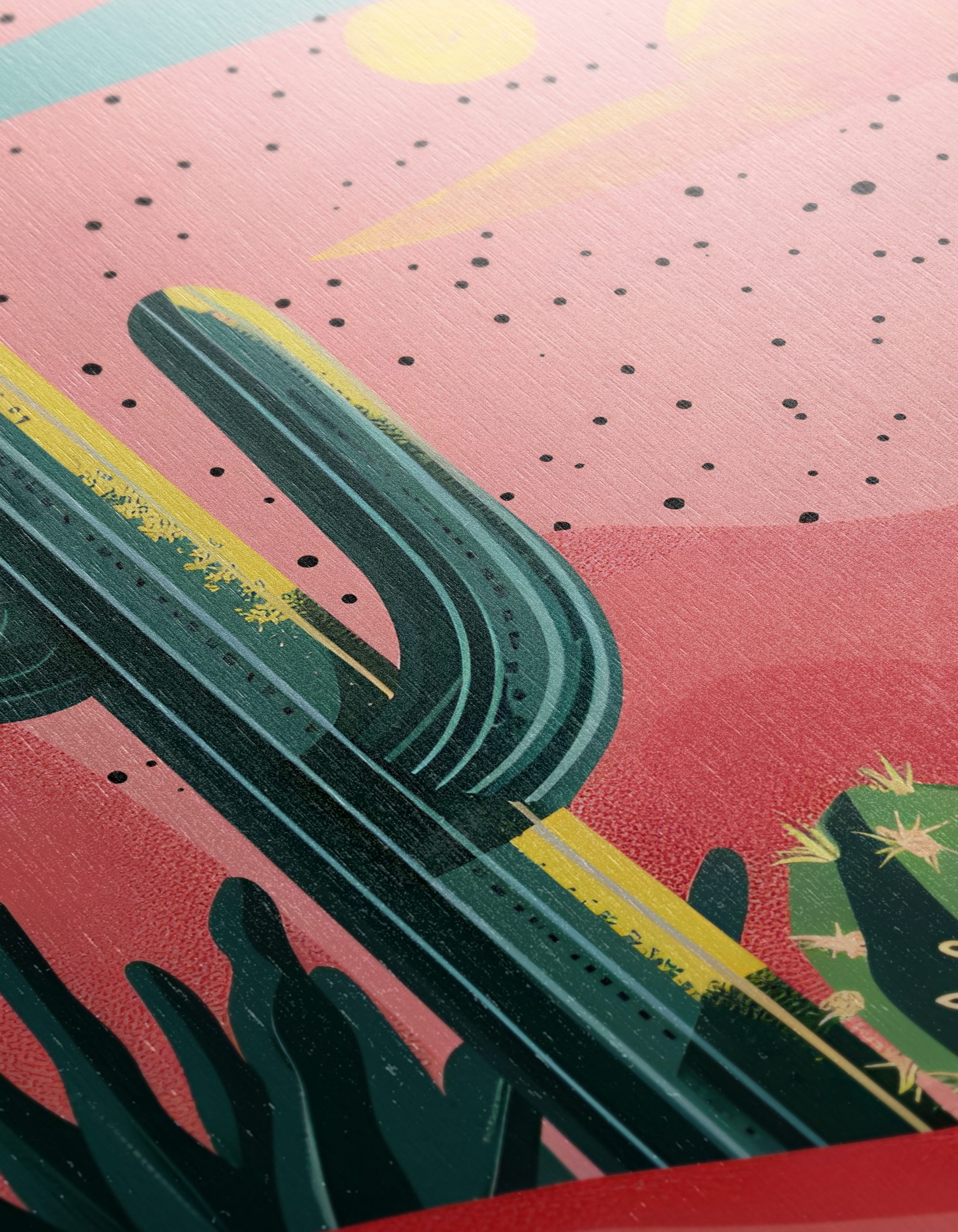 Stylized Desert Landscape with Cacti - Image 12