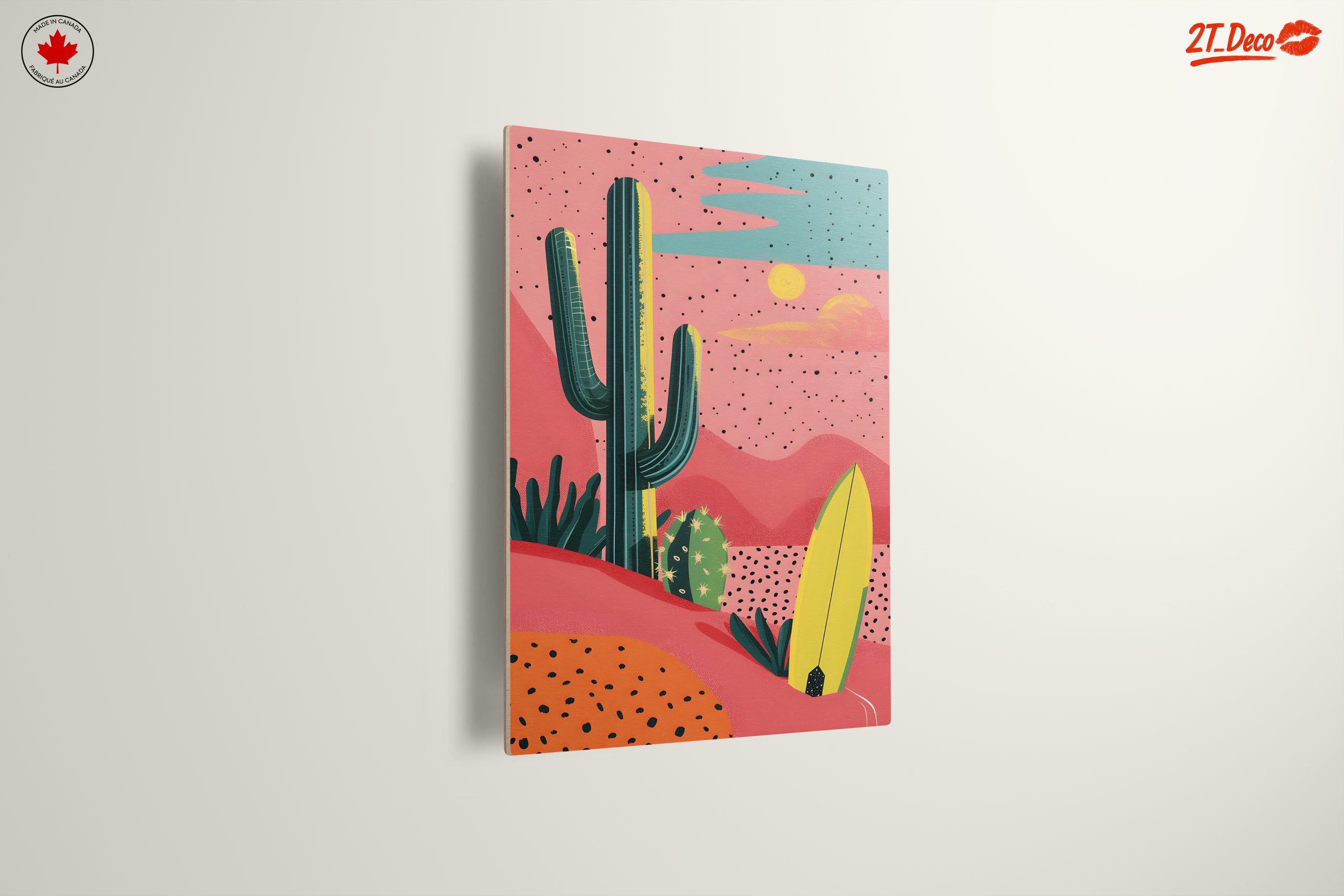 Stylized Desert Landscape with Cacti - Image 13