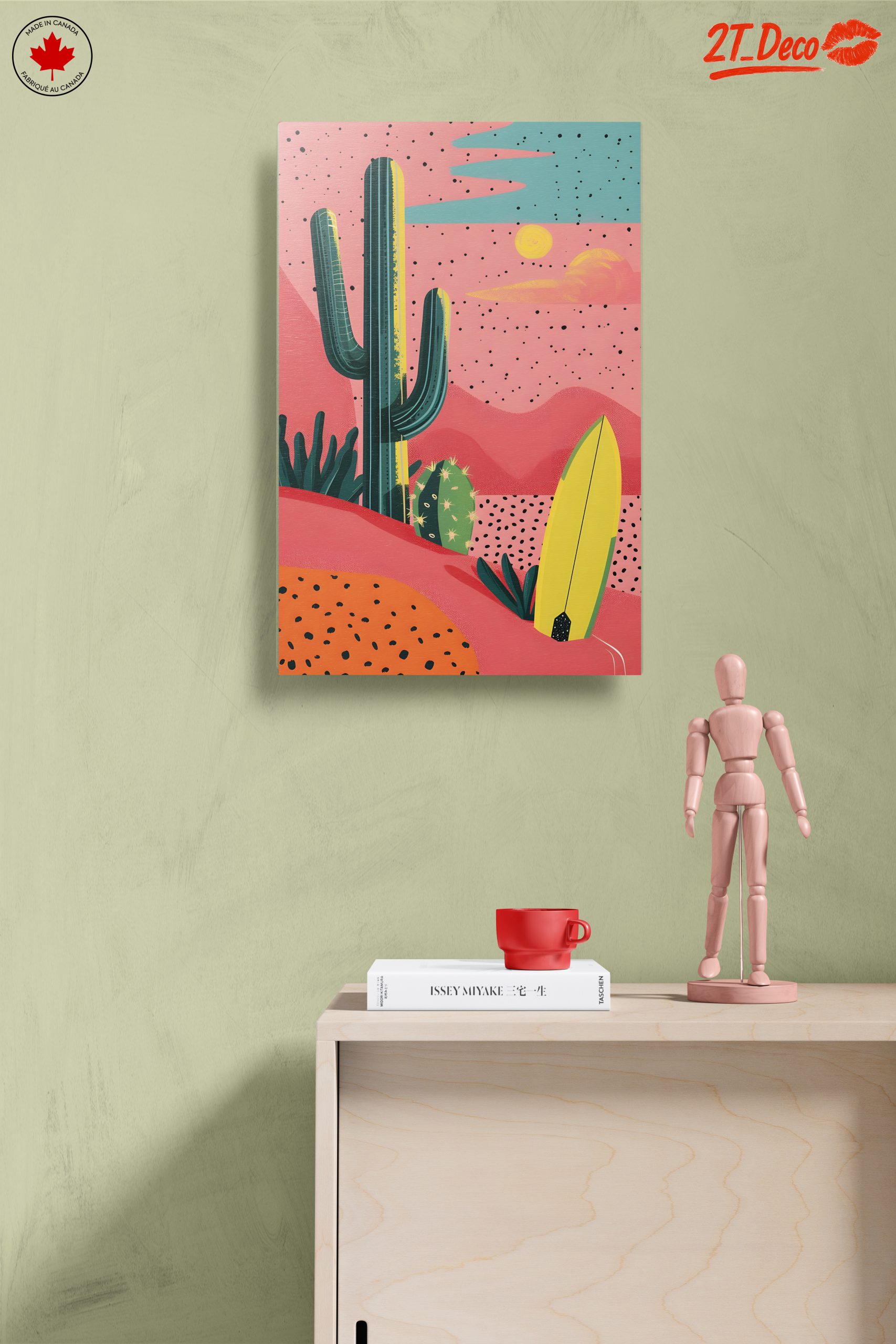 Stylized Desert Landscape with Cacti - Image 14