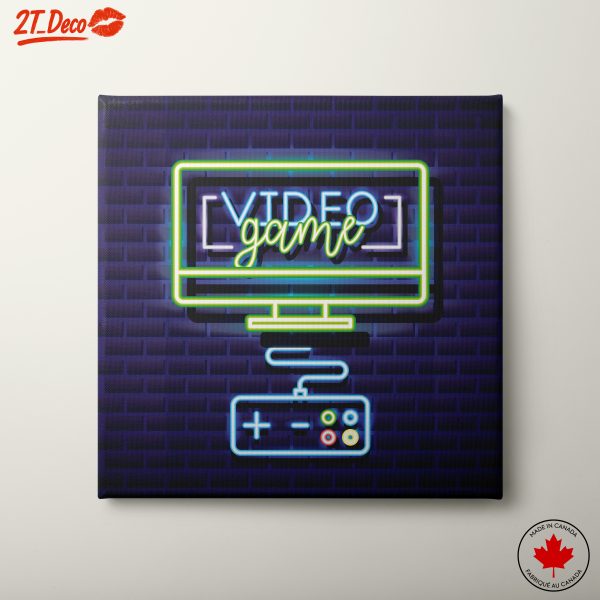 Neon Video Game Art for Gamers