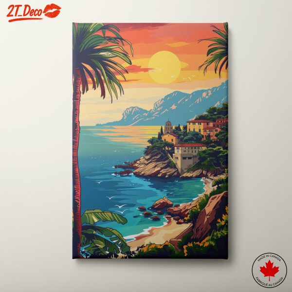 Tropical Coastal Sunset Scene