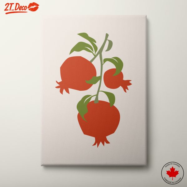 Abstract Pomegranate Art for Modern Decor