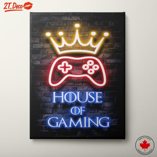 House of Gaming Neon Art