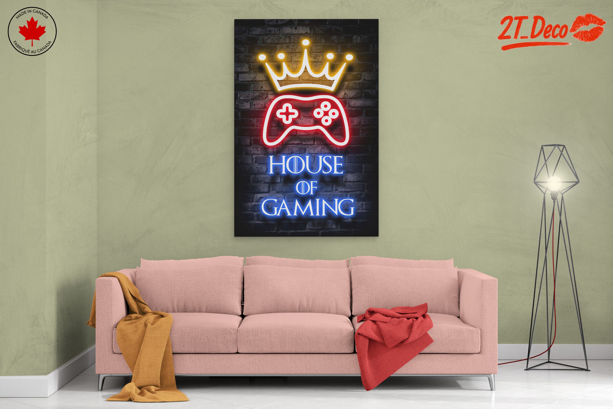 House of Gaming Neon Art - Image 2