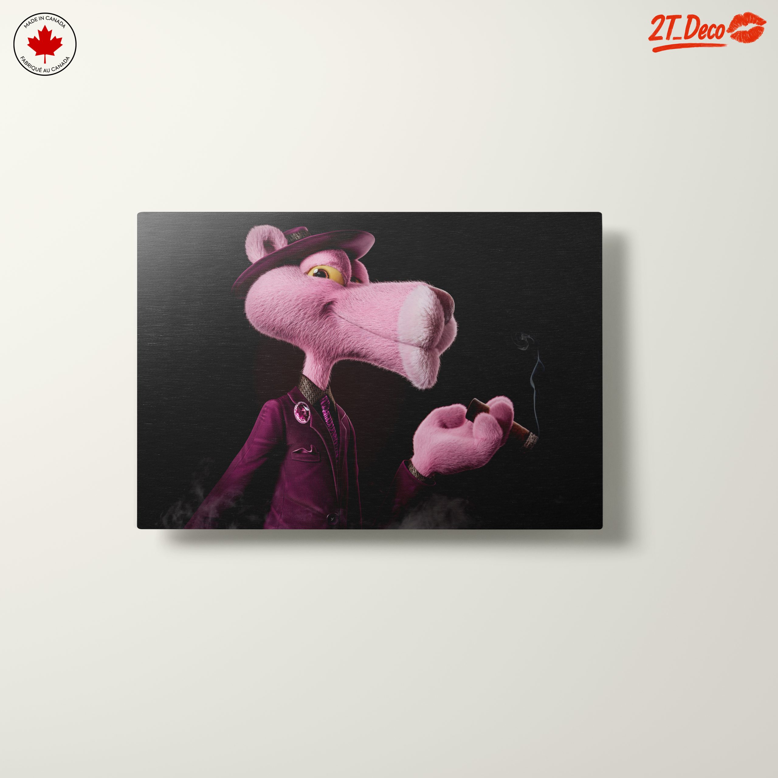 Stylized Pink Panther Character Illustration - Image 10