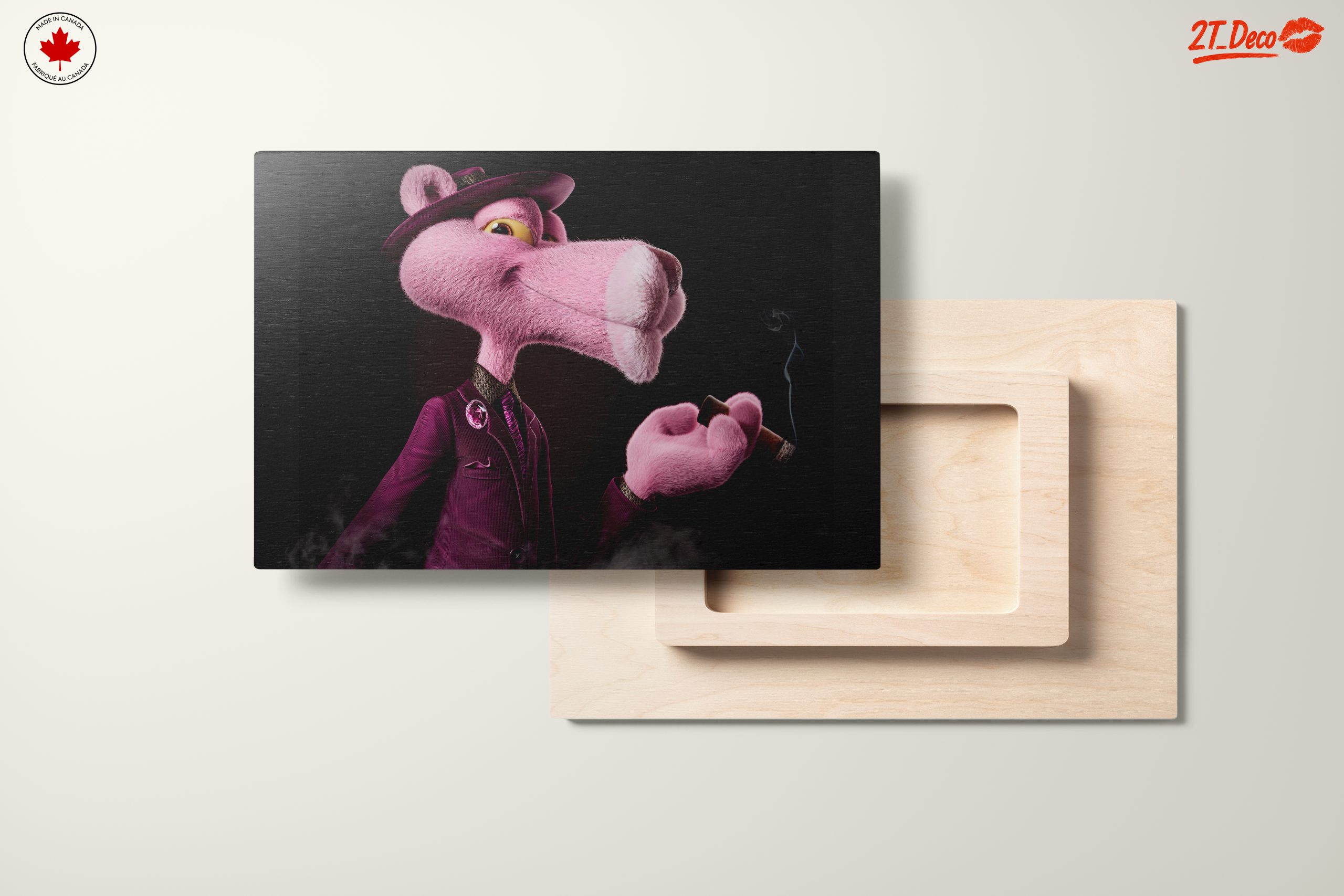 Stylized Pink Panther Character Illustration - Image 11