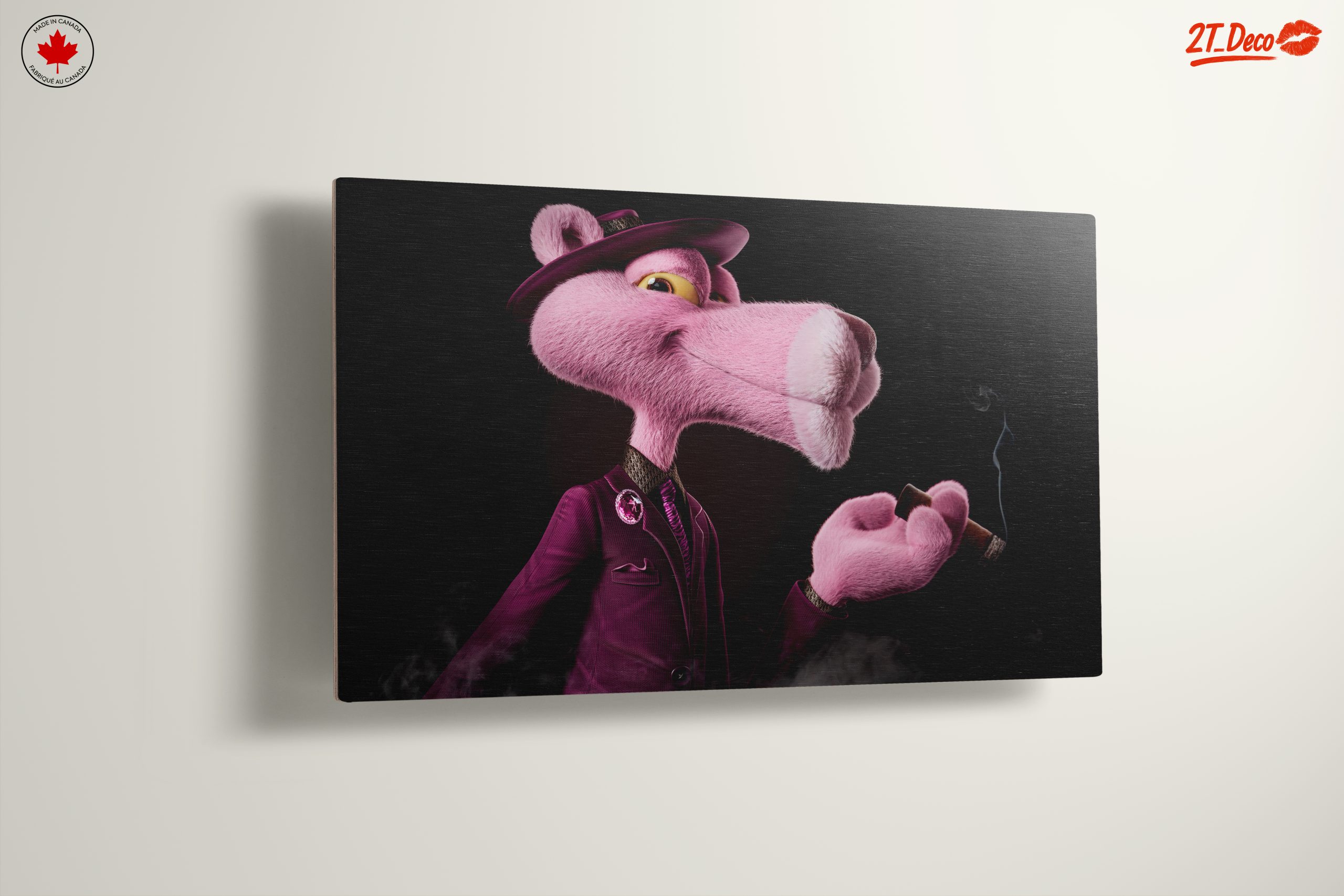 Stylized Pink Panther Character Illustration - Image 13