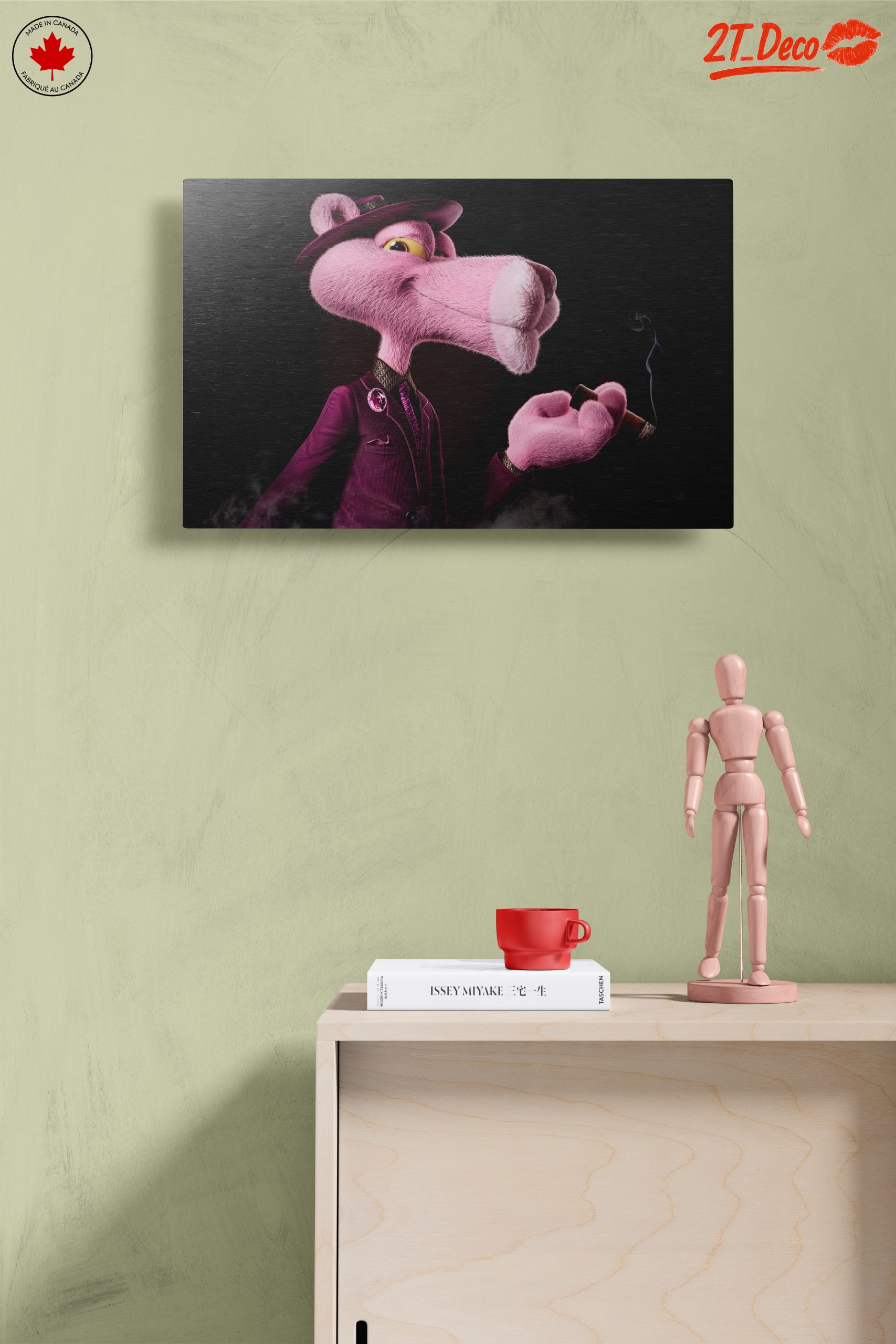 Stylized Pink Panther Character Illustration - Image 14