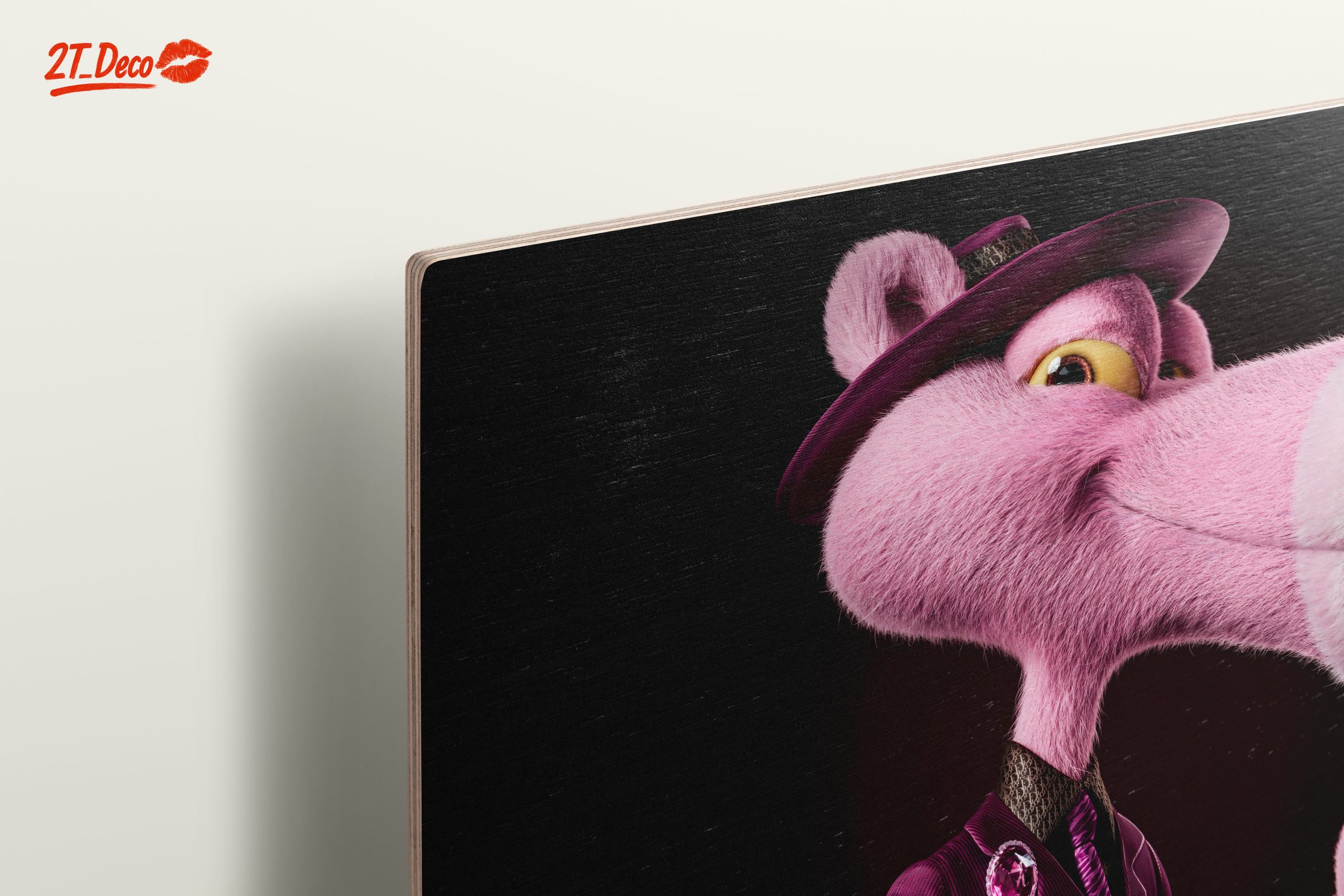 Stylized Pink Panther Character Illustration - Image 15