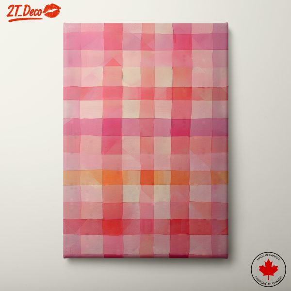 Soft Pink Abstract Pattern Art