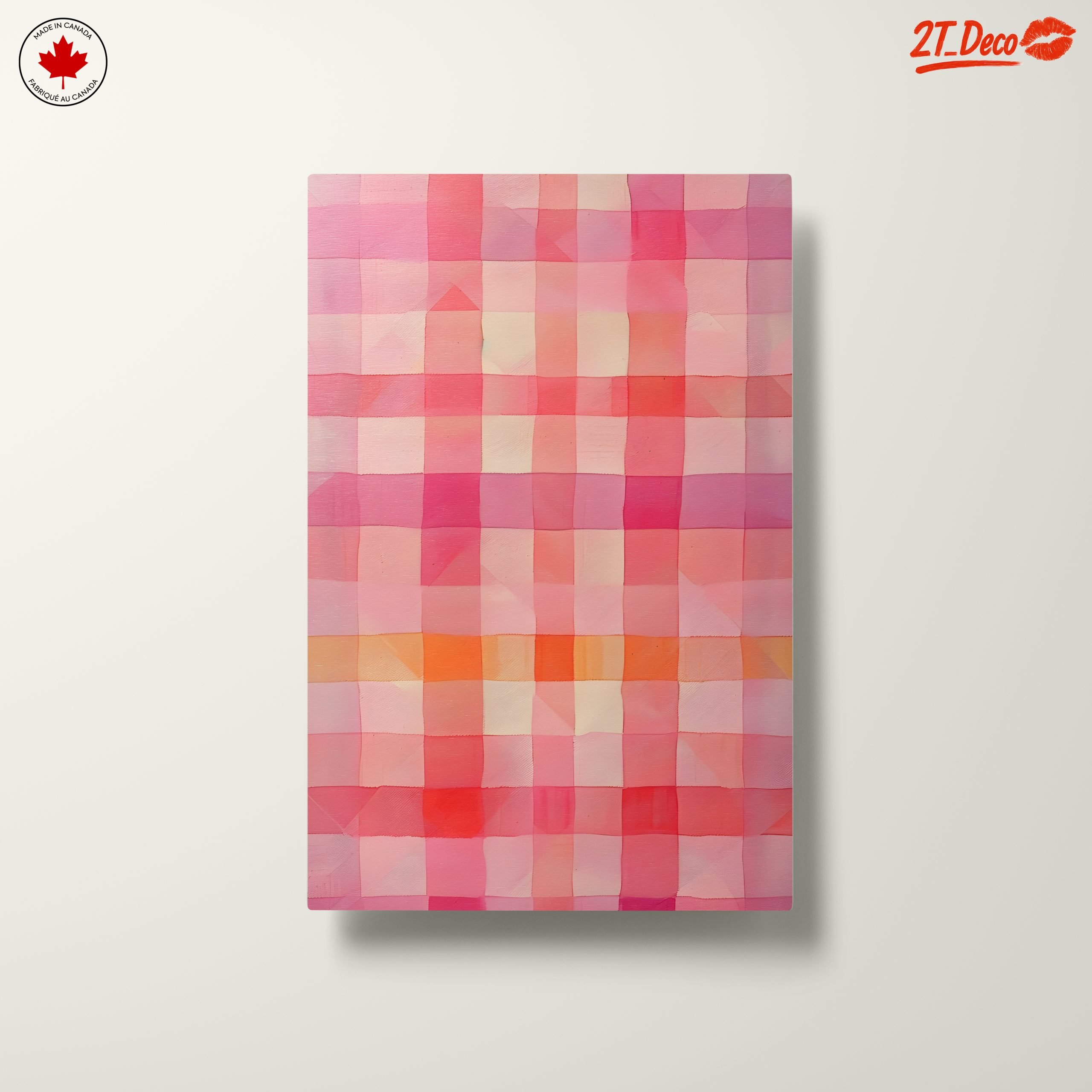 Soft Pink Abstract Pattern Art - Image 10