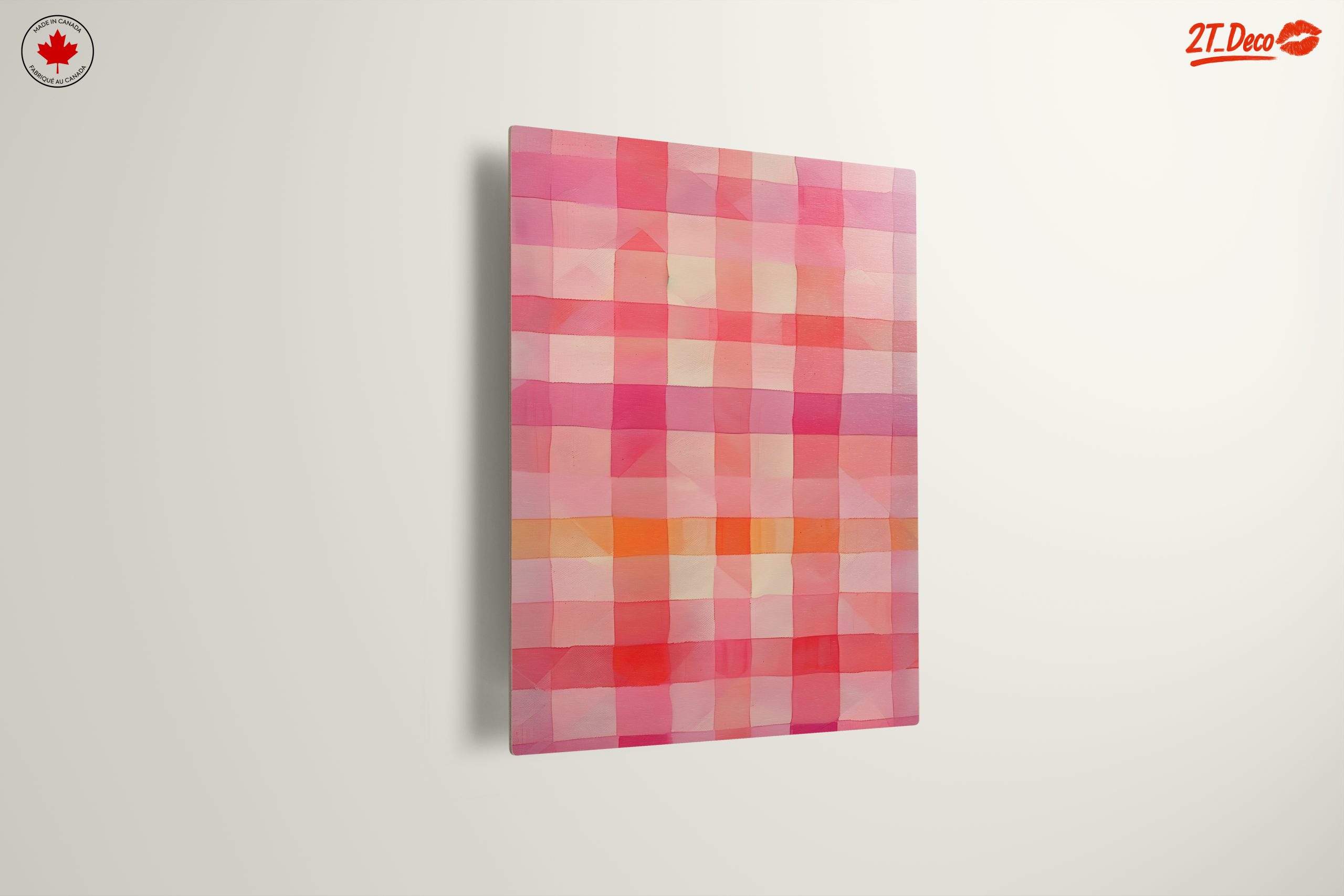 Soft Pink Abstract Pattern Art - Image 13