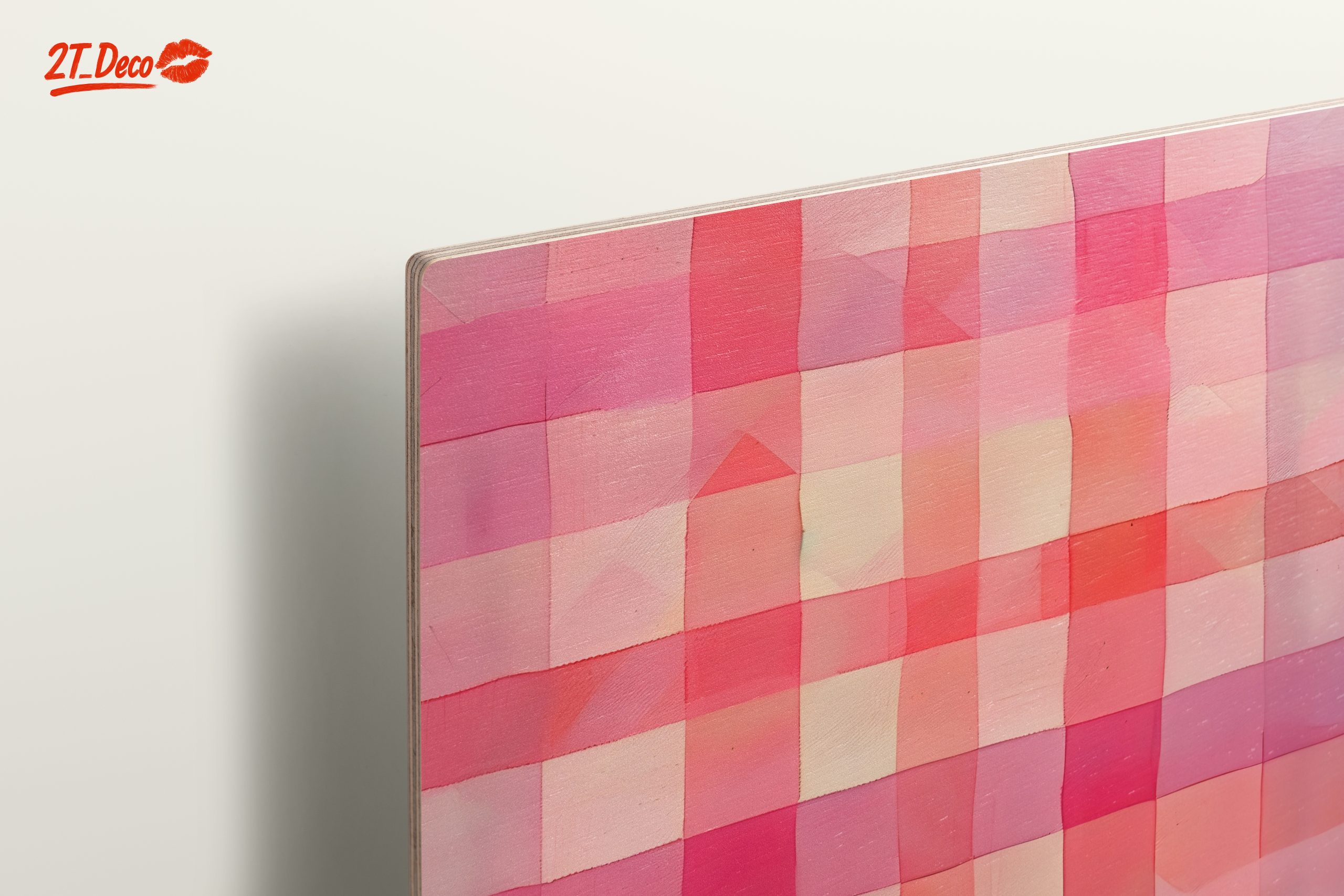 Soft Pink Abstract Pattern Art - Image 15