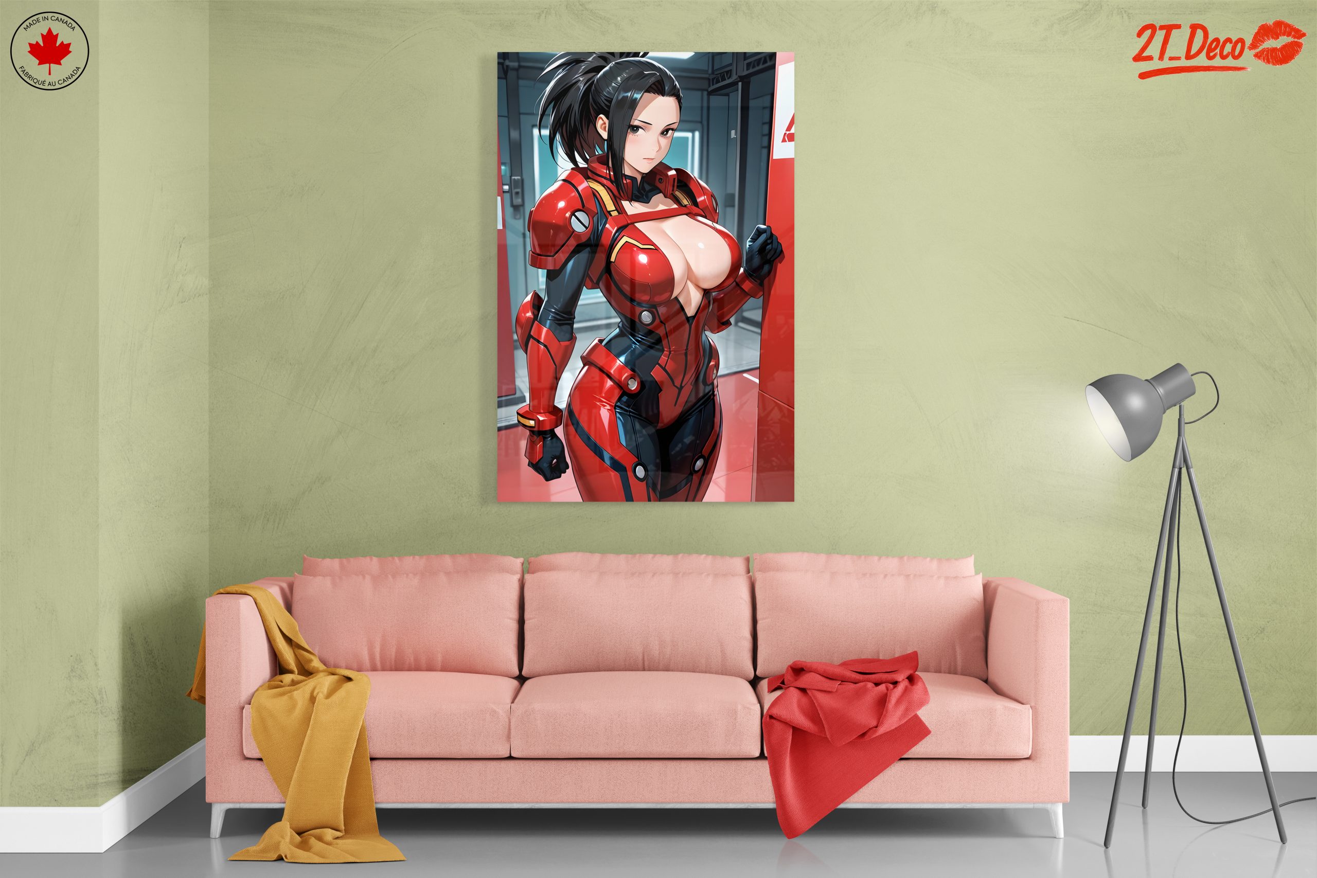 Futuristic Anime Character in Red Armor 2 - Image 7
