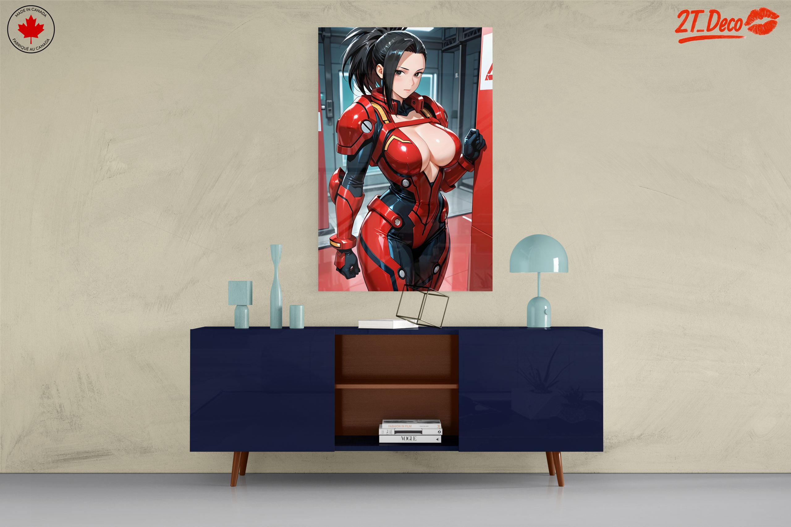 Futuristic Anime Character in Red Armor 2 - Image 8