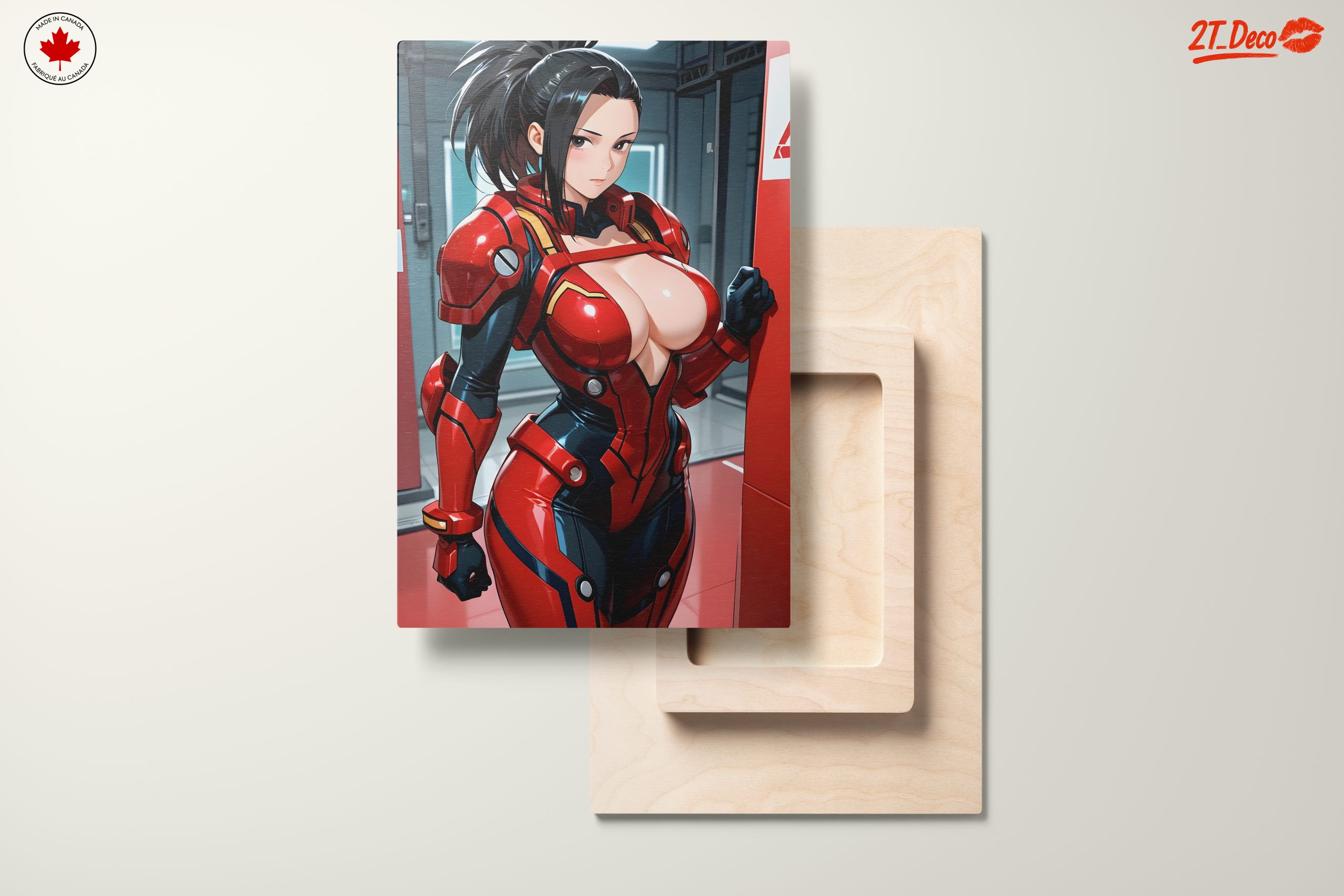 Futuristic Anime Character in Red Armor 2 - Image 11