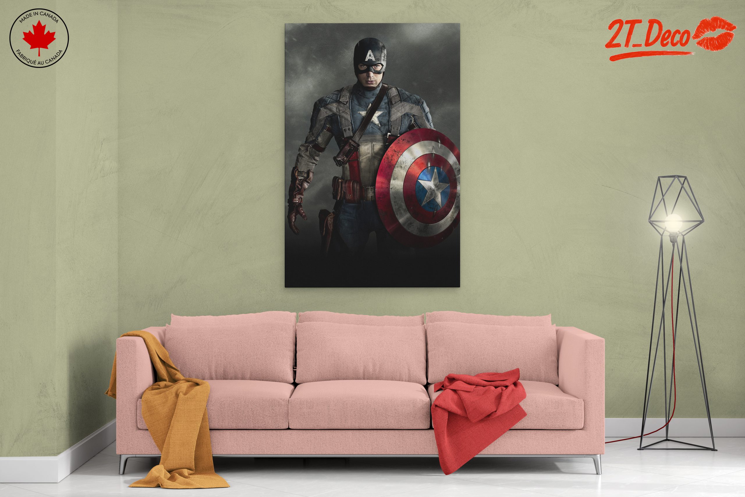 Captain America Wall Art Featuring Marvel Character - Image 2