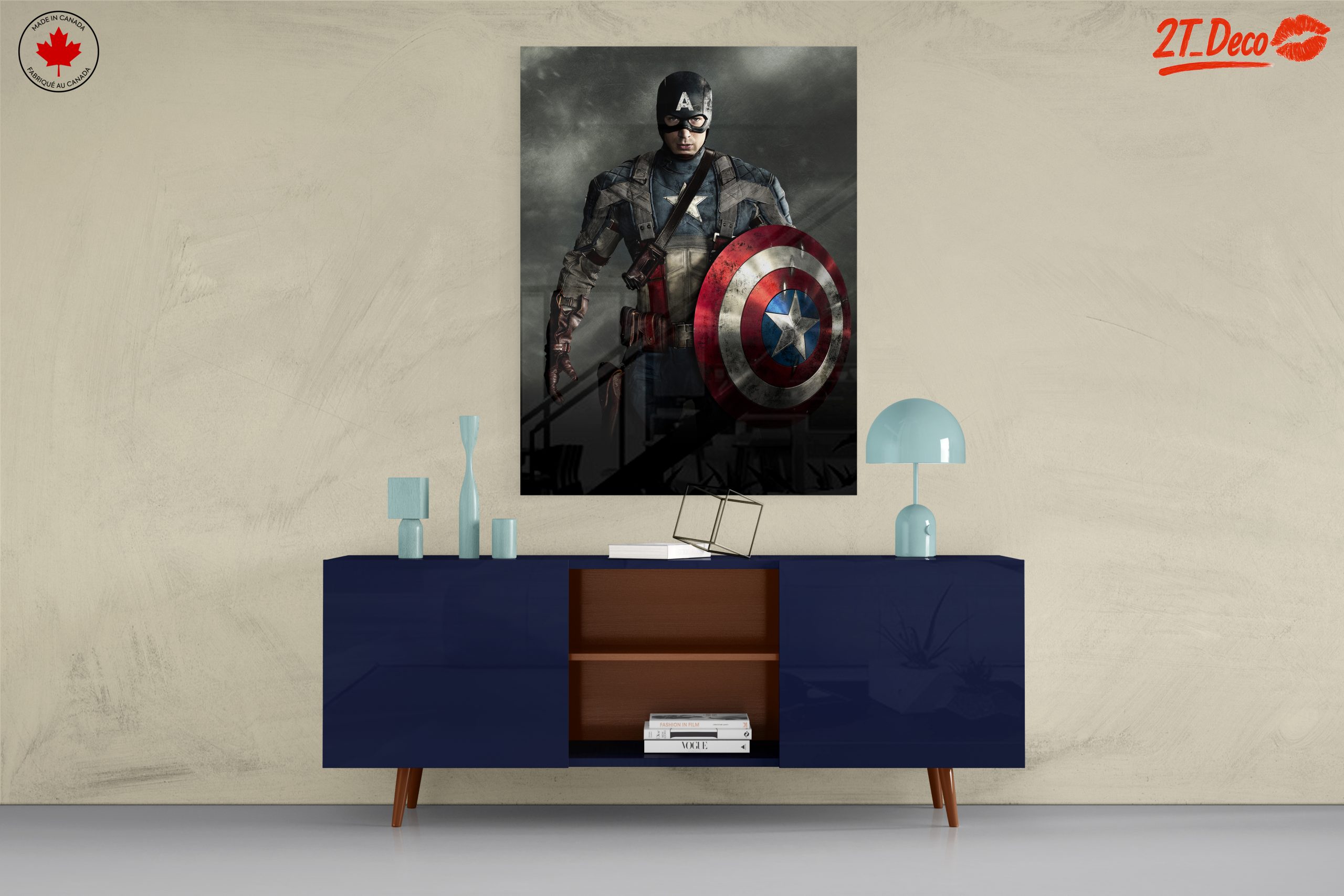 Captain America Wall Art Featuring Marvel Character - Image 8